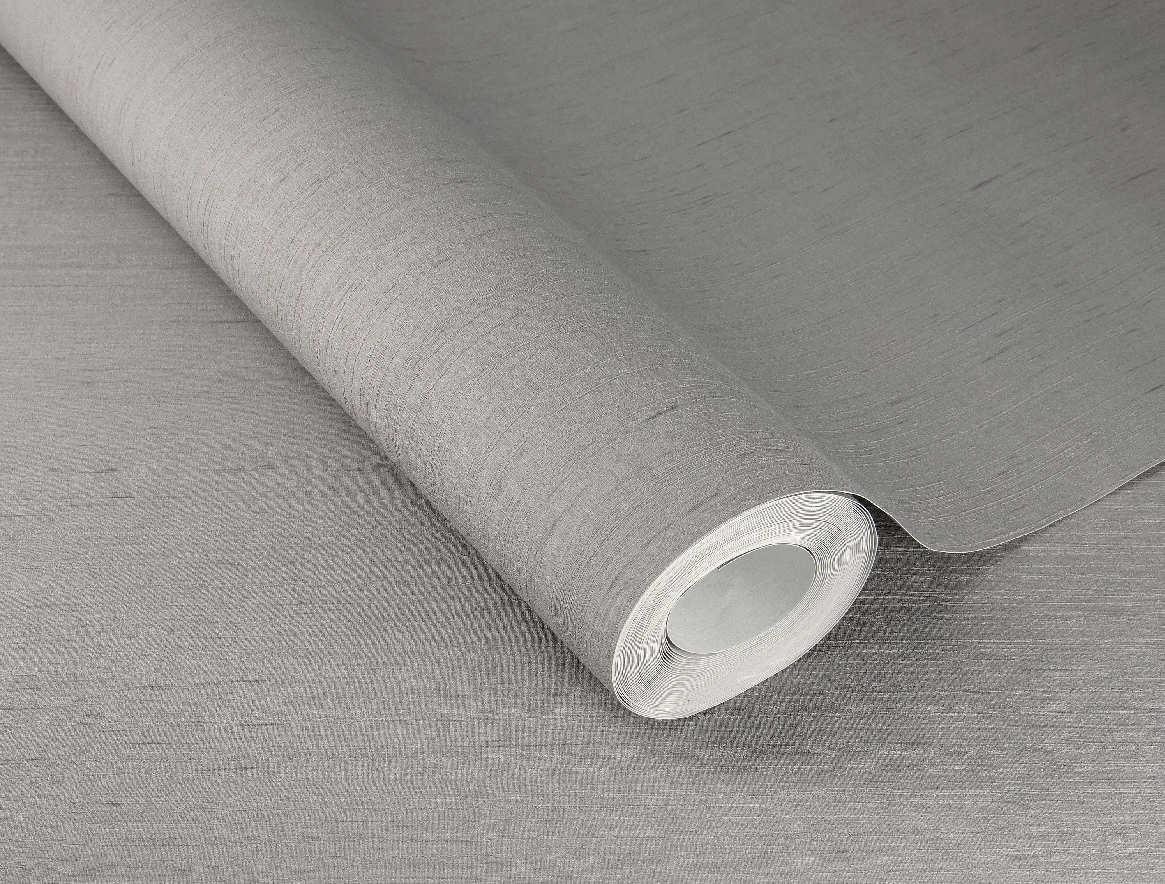 Rasch Vliestapete 746068 Grau-Dunkelgrau Uni 10,05 m x 0,53 m