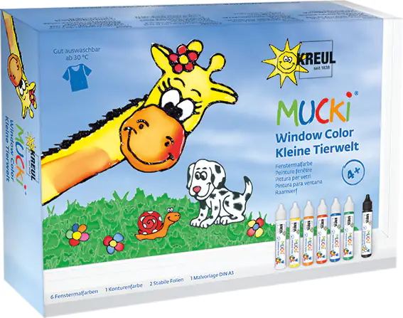 Kreul MUCKI Window Color Set Kleine Tierwelt Kreul MUCKI Window Color Set Kleine Tierwelt