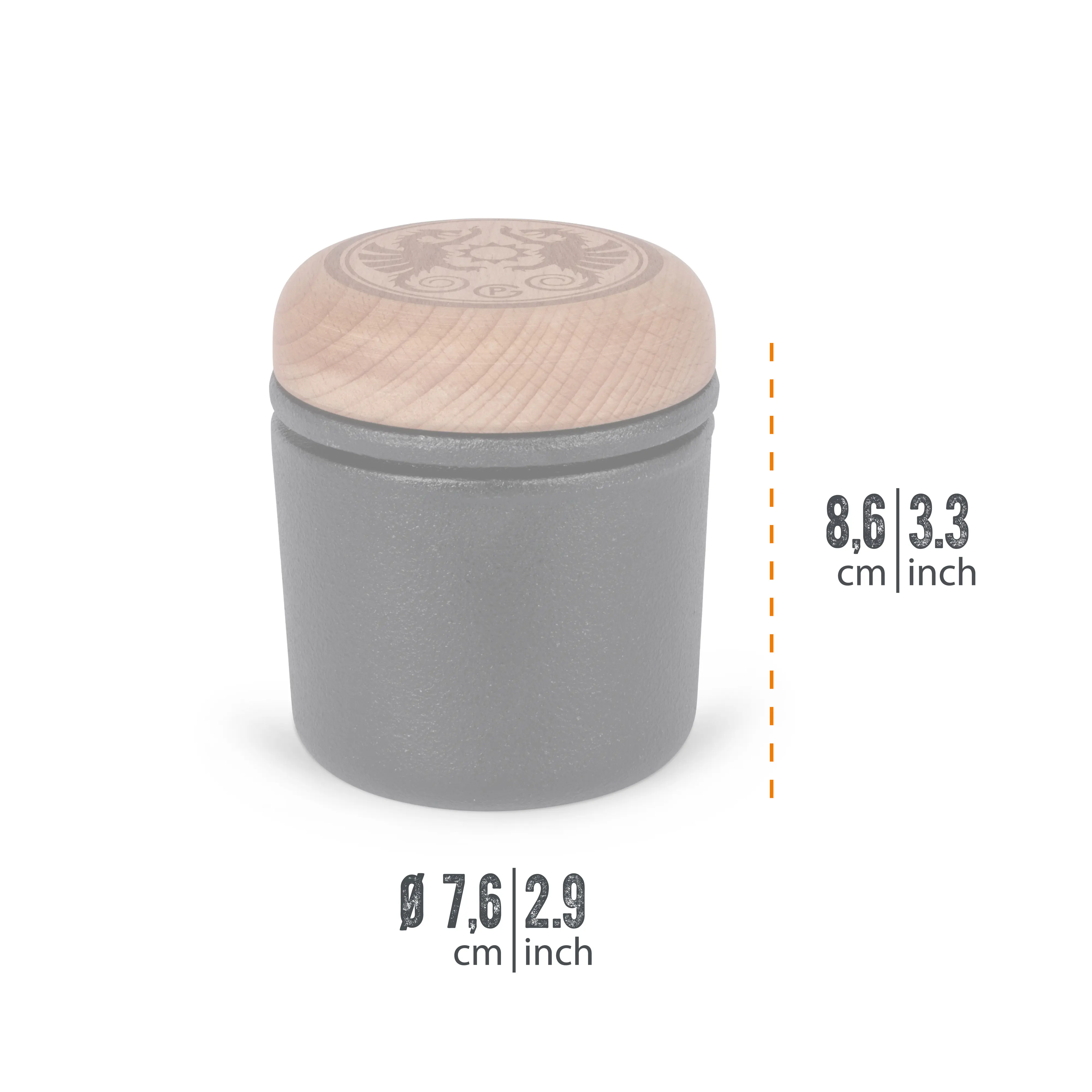 Petromax Handmörser Gusseisen schwarz