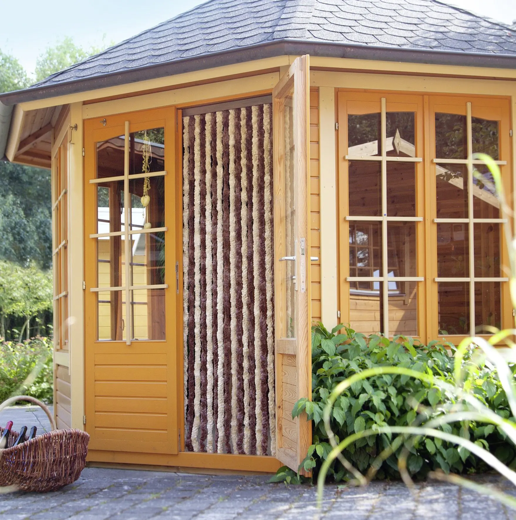 Conacord Deko-Vorhang Flauschi braun beige 100 x 200 cm