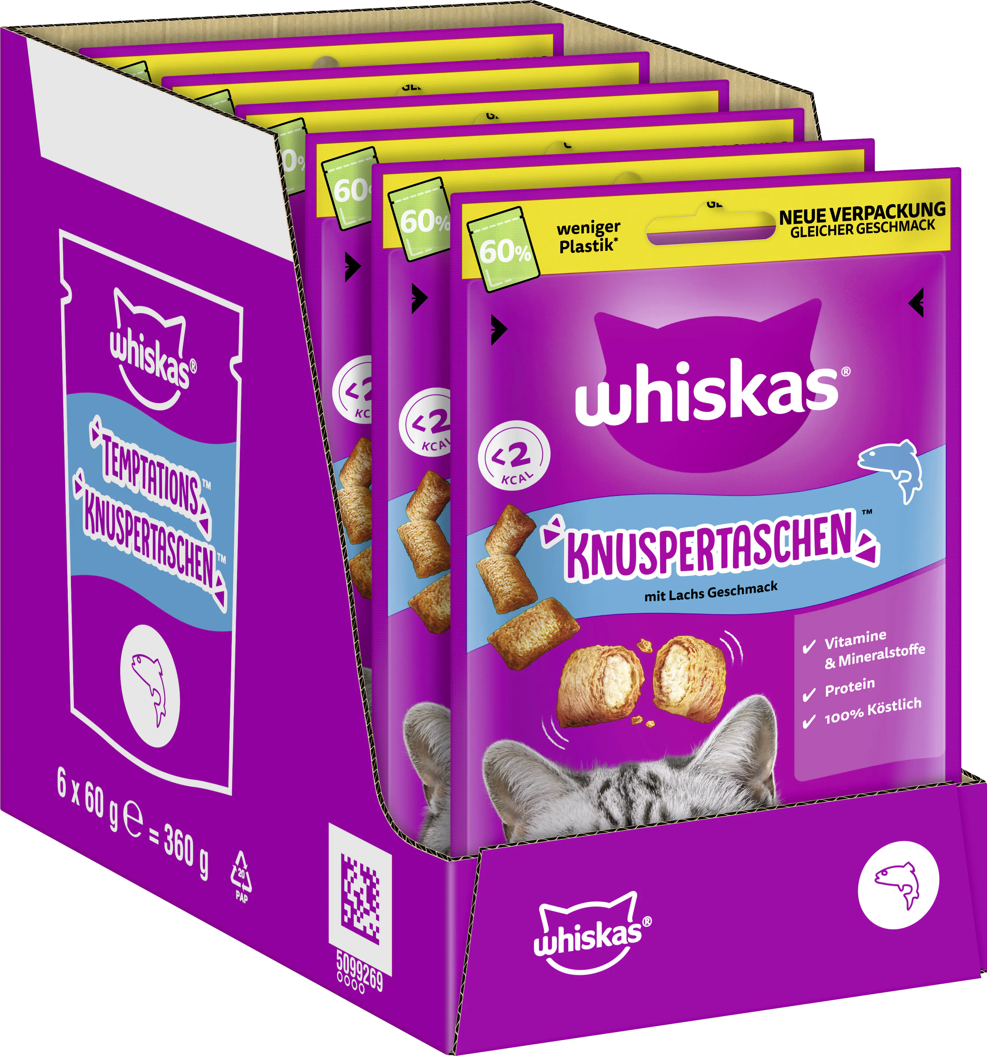Whiskas Katzensnack 60 g Lachs