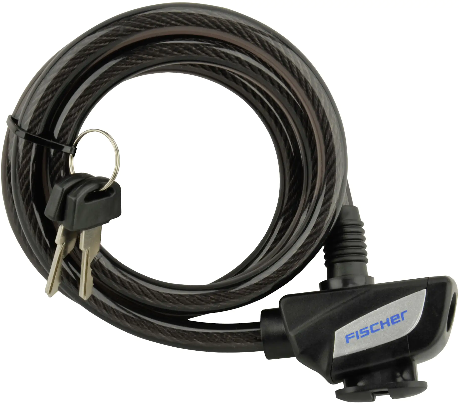 Fischer Spiralkabelschloss Schlüssel L 1200mm Ø 10mm