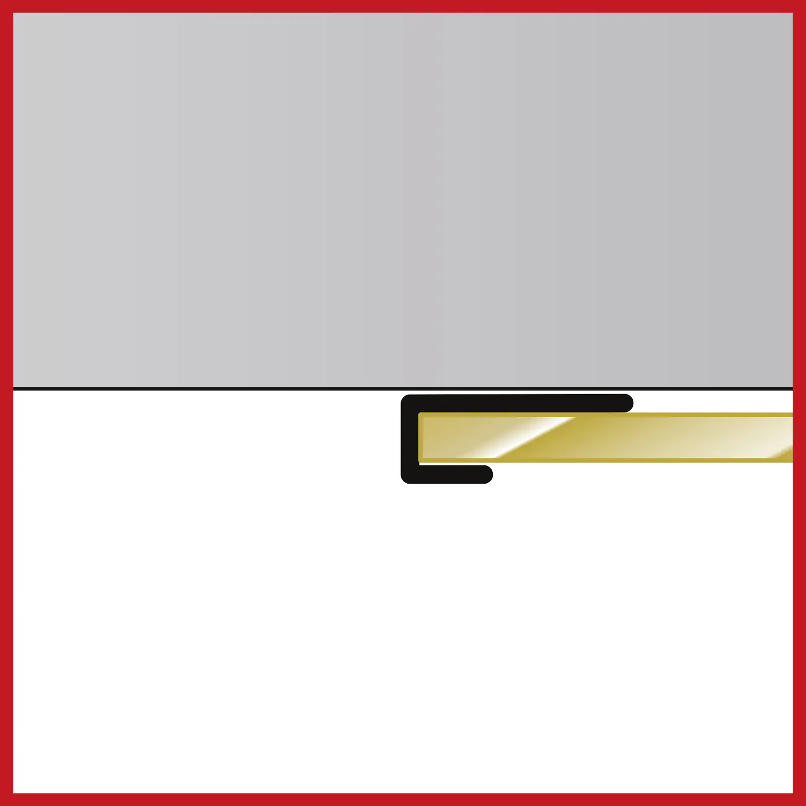 Schulte Endprofil für Duschrückwände DecoDesign 255 cm mattschwarz 