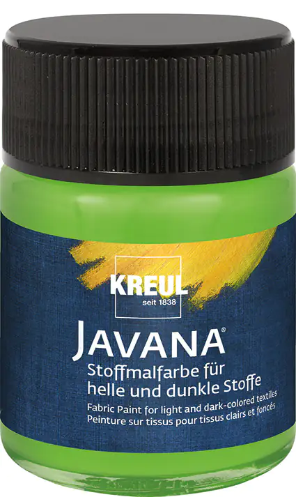 Kreul Javana Stoffmalfarbe für helle und dunkle Stoffe blattgrün 50 ml