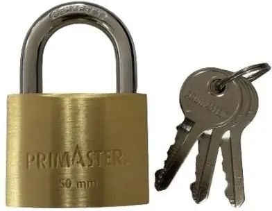 TrendLine Vorhängeschloss Messing 70 mm inkl. 3 Schlüssel TrendLine Vorhängeschloss Messing 70 mm inkl. 3 Schlüssel