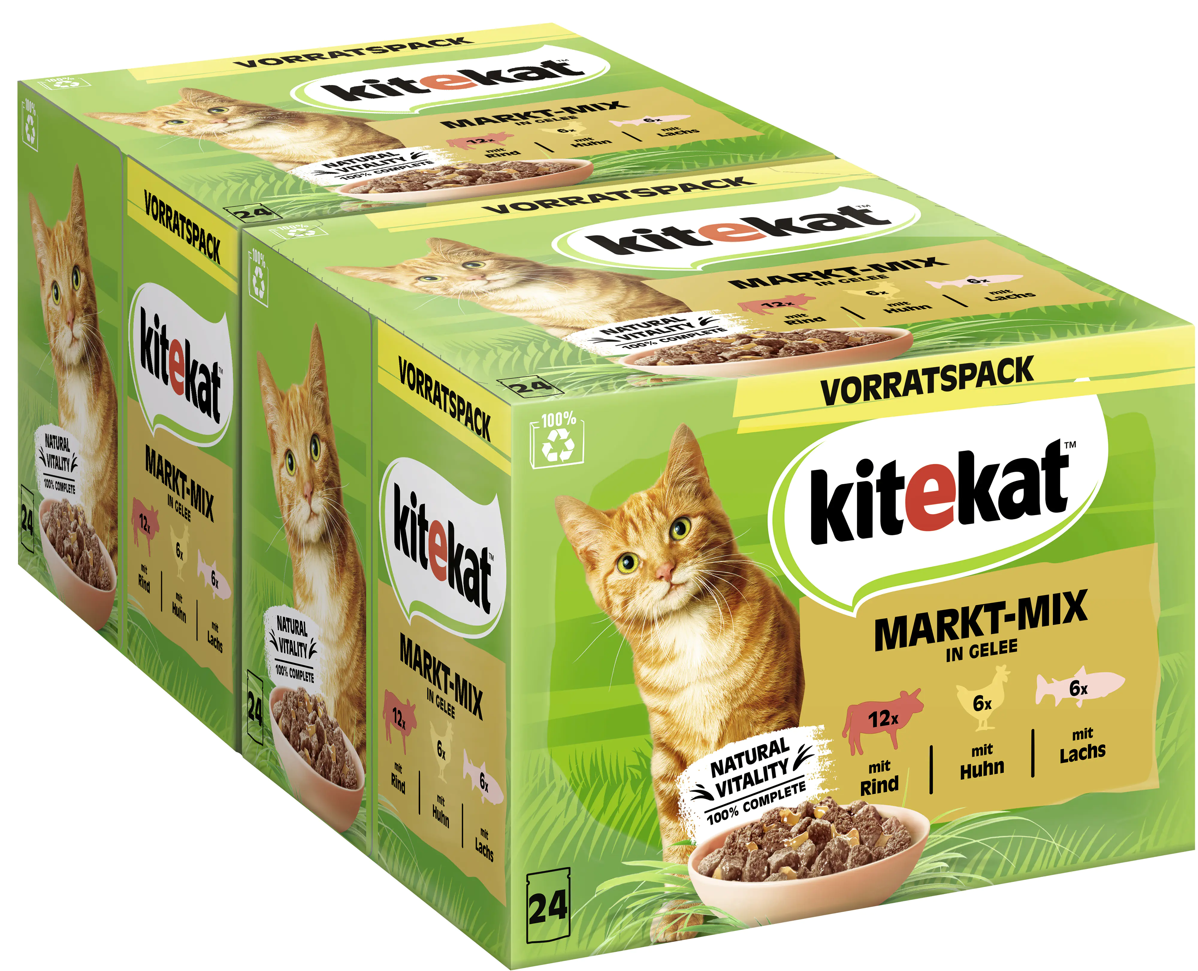 Kitekat Markt-Mix in Gelee Multipack Vorratspack 24x85 g Kitekat Markt-Mix in Gelee Multipack Vorratspack 24x85 g