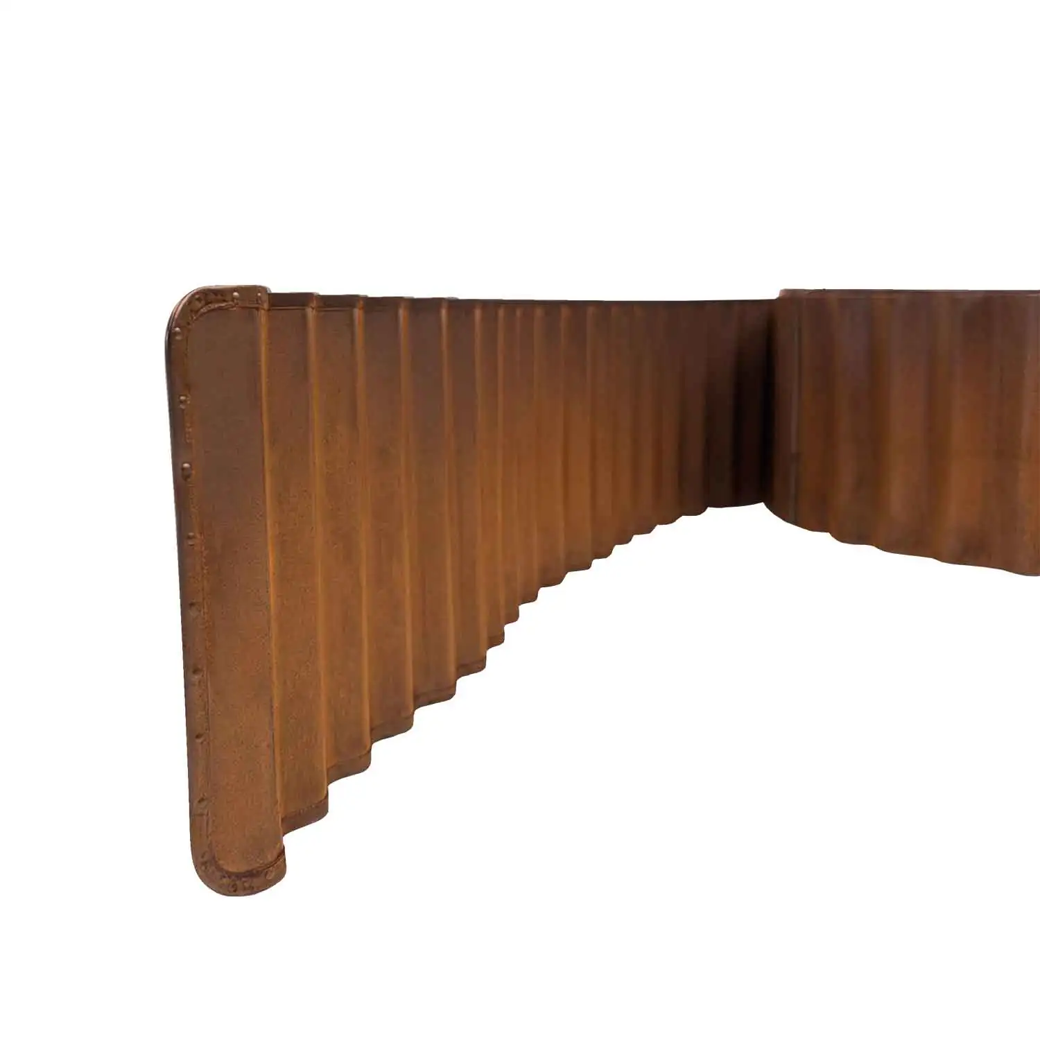 Bellissa Rasenkante Welle Corten 500 x 14 cm - 4 Stück