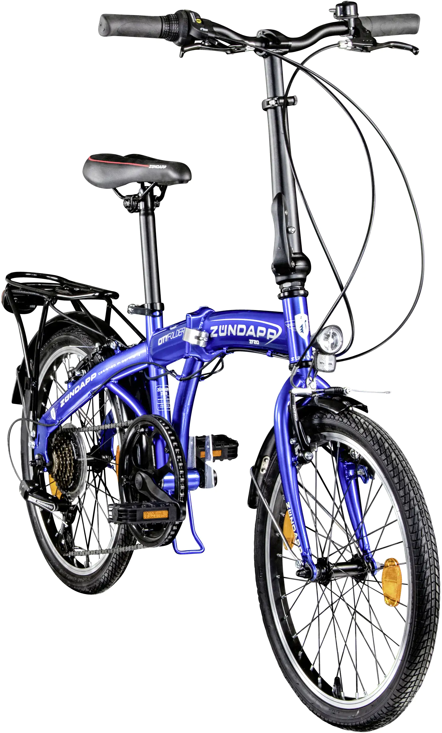 Zündapp Faltrad ZF20 Speed Folder 20 Zoll 6-Gang RH 28,5cm blau