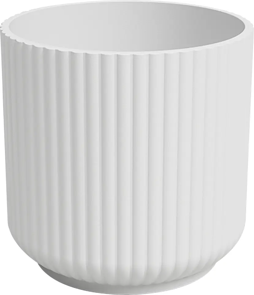 Artevasi Übertopf Luna Keramik weiß matt Ø 14 x 13 cm 