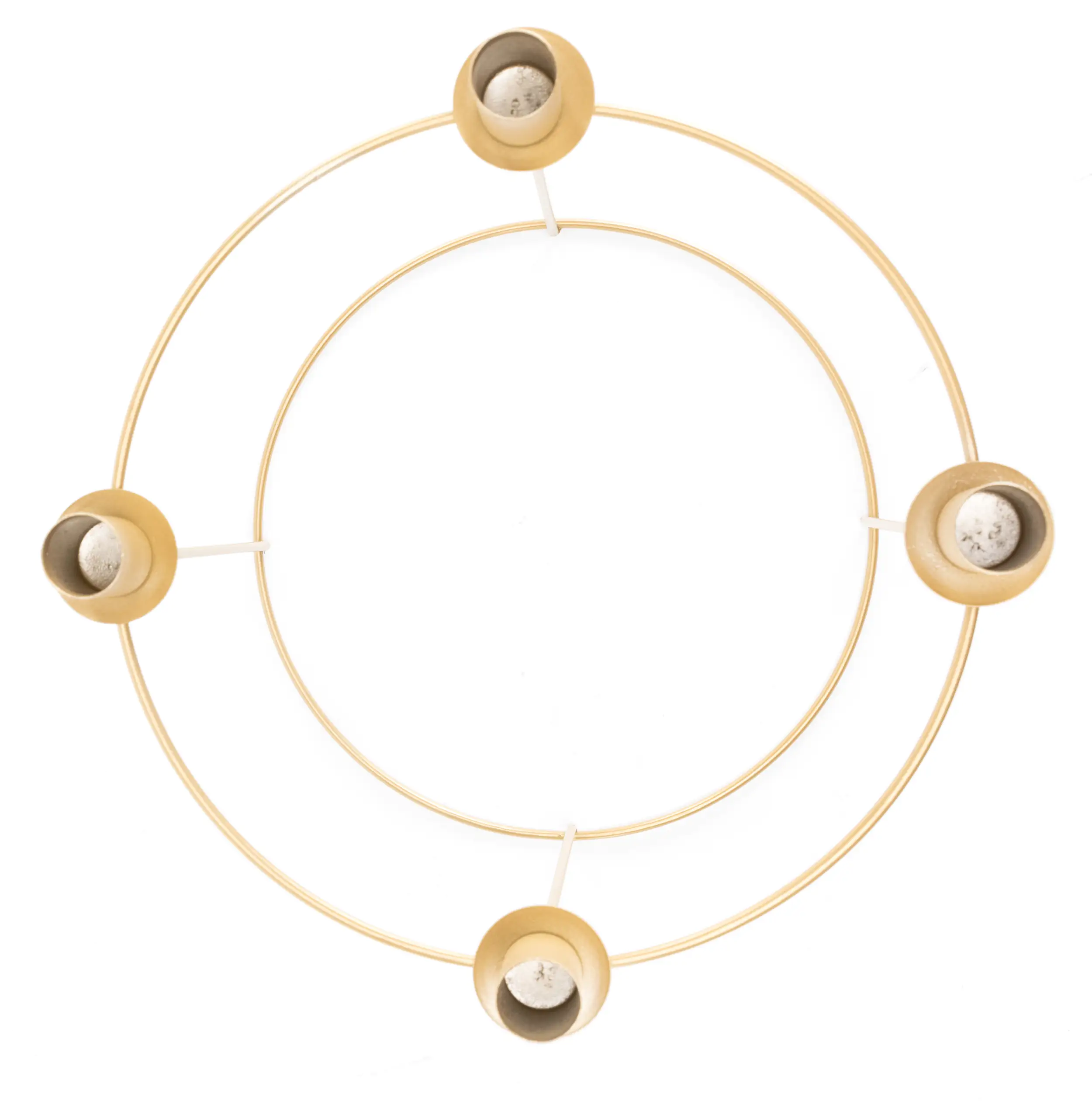 4333692394406_03 TrendLine Adventskranz Metall Ø 29 x 25 cm gold