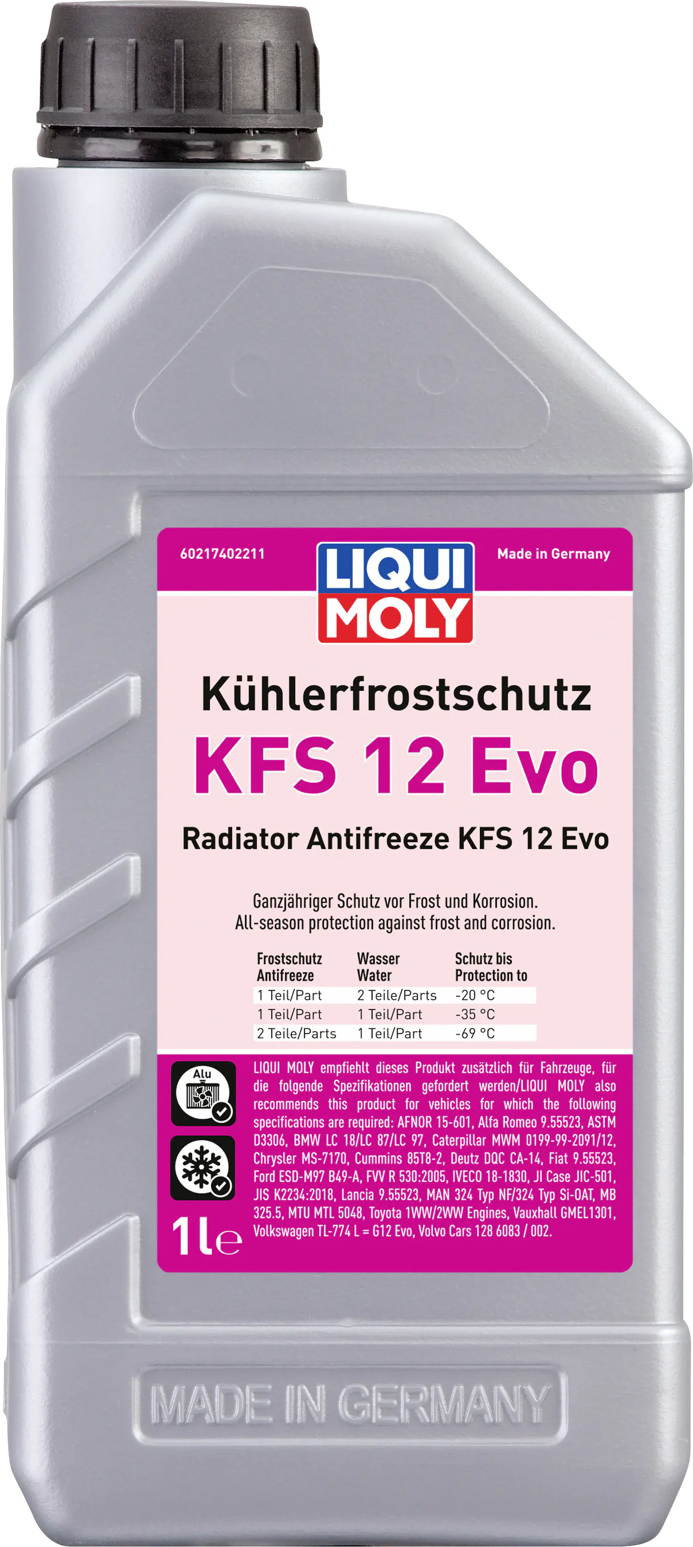 Liqui Moly Kühlerfrostschutz KFS 12 Evo 1L Liqui Moly Kühlerfrostschutz KFS 12 Evo 1L