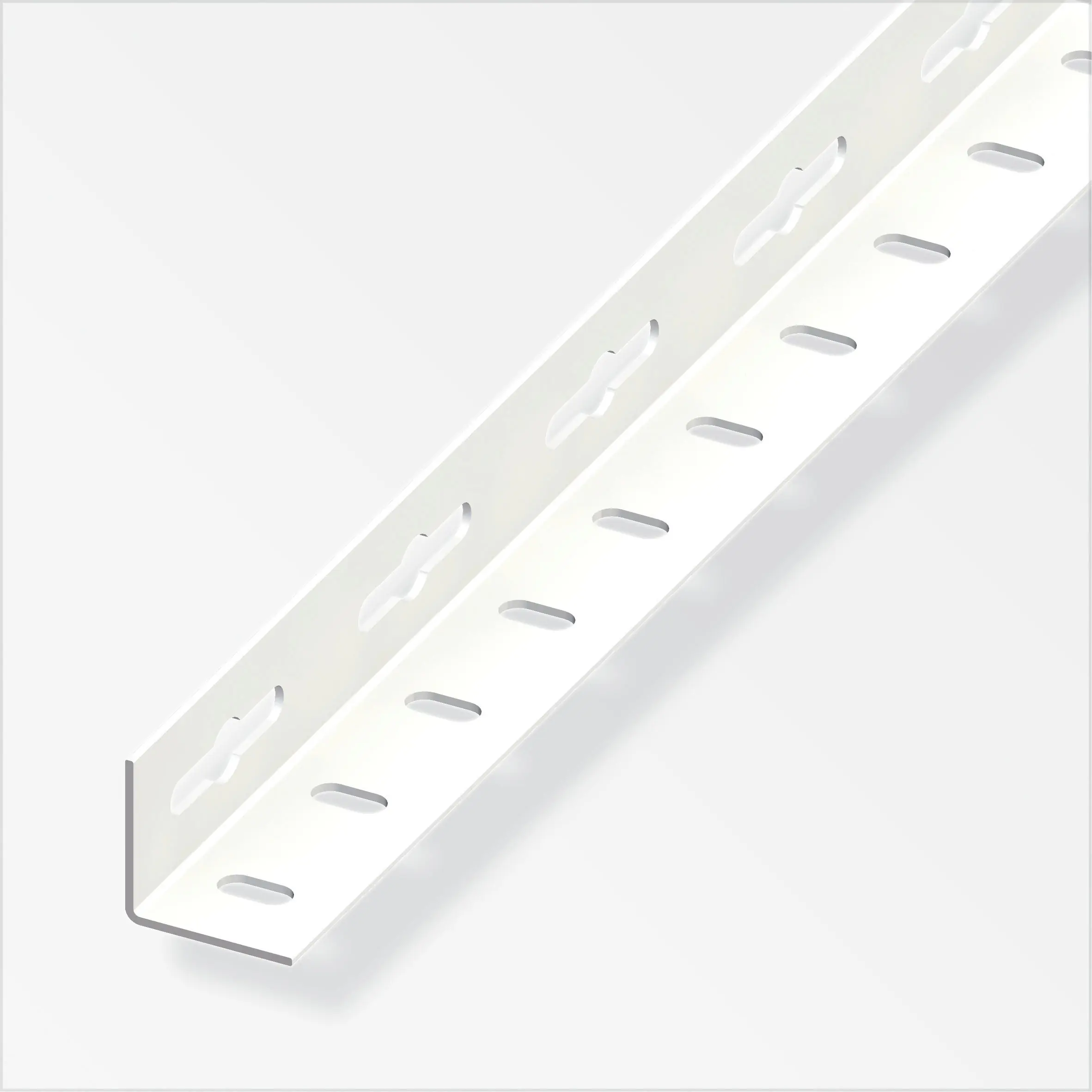 alfer Winkel 1 m, 35.5 x 35.5 mm Stahl beschichtet weiss