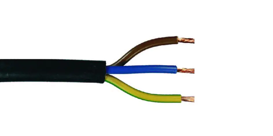 Schlauchleitung H05VV-F 3 x 1,0 - 25 Meter, schwarz