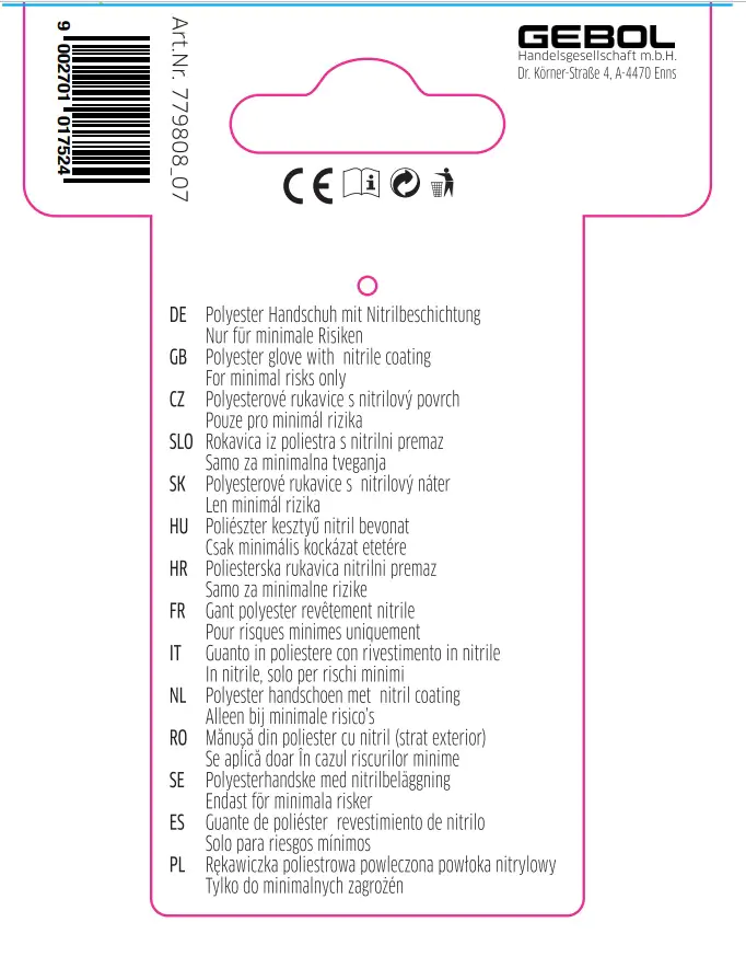 Gebol Handschuh Gardeluxe - Flower & Fruit  