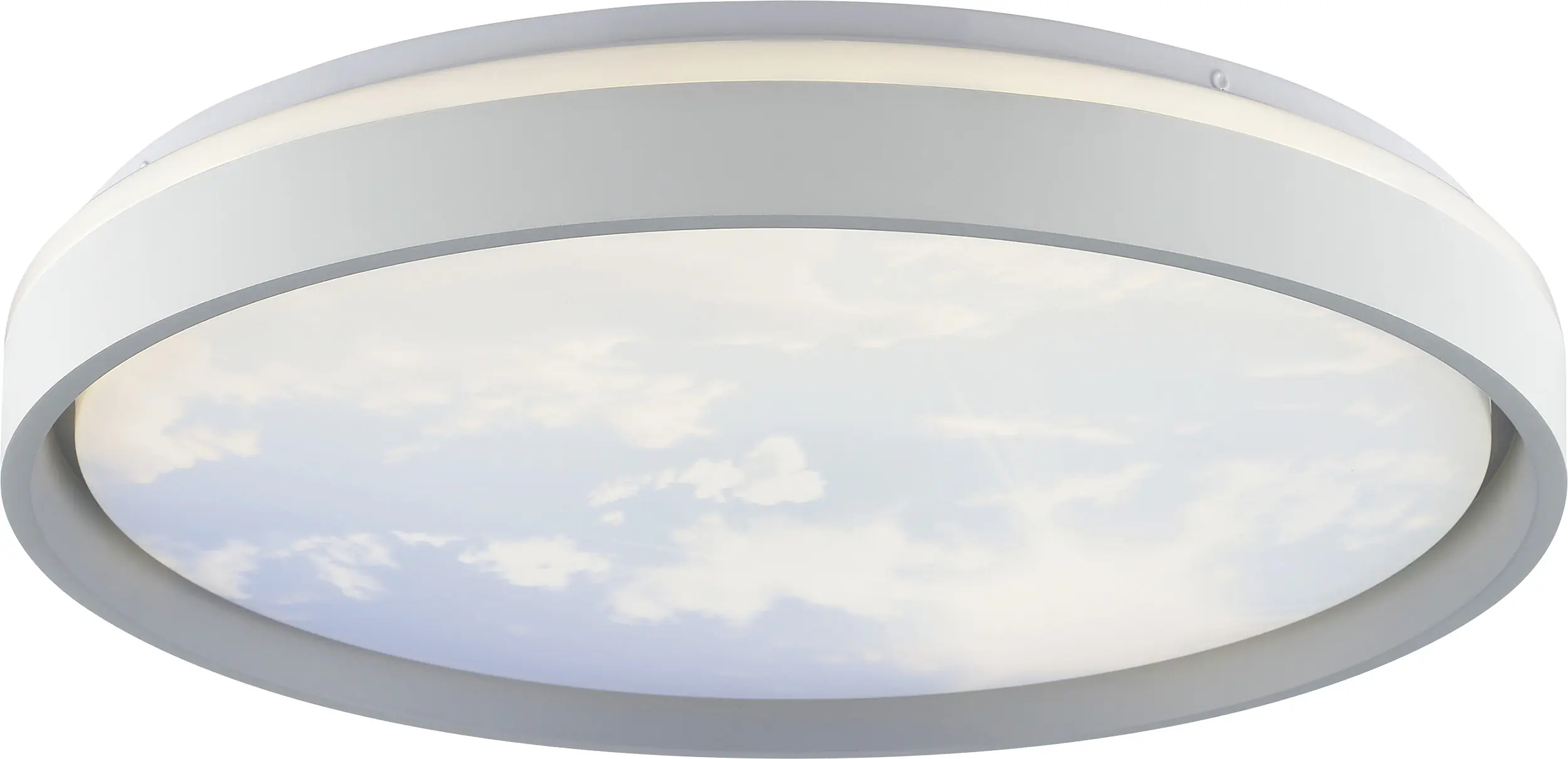 Brilliant LED-Deckenlampe Sky-Dream Ø49 cm metall grau CCT