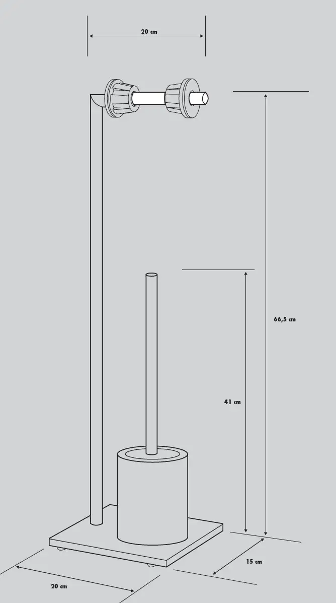 Primaster Toilettenbürstenhalter Edelstahl verchromt Florenz