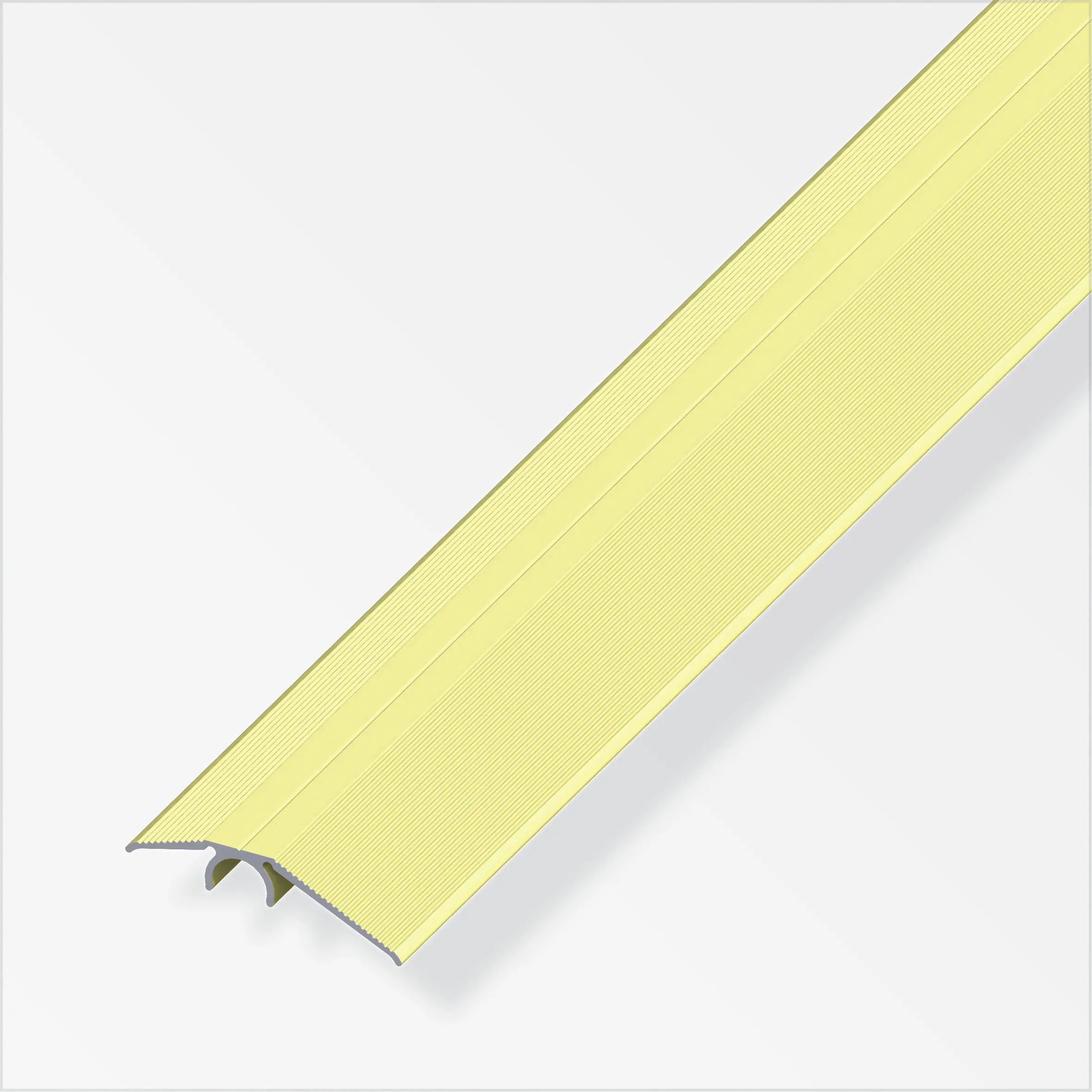 alfer Niveauausgleichs-Profil 1 m, 40 mm Aluminium eloxiert messing