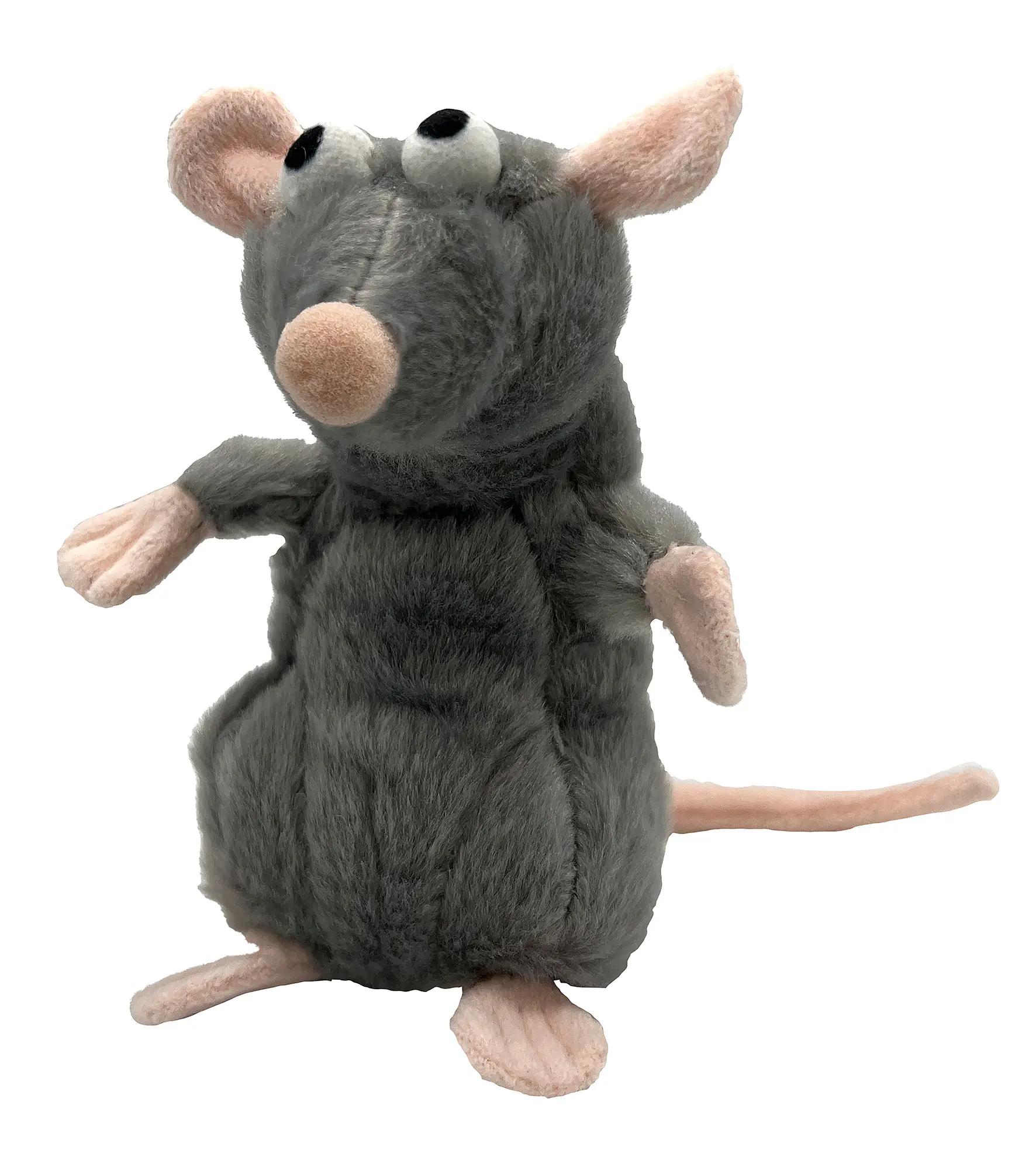 Aumüller Katzenkissen Ratte Cedric grau mit Füllung 13 x 6 x 5 cm