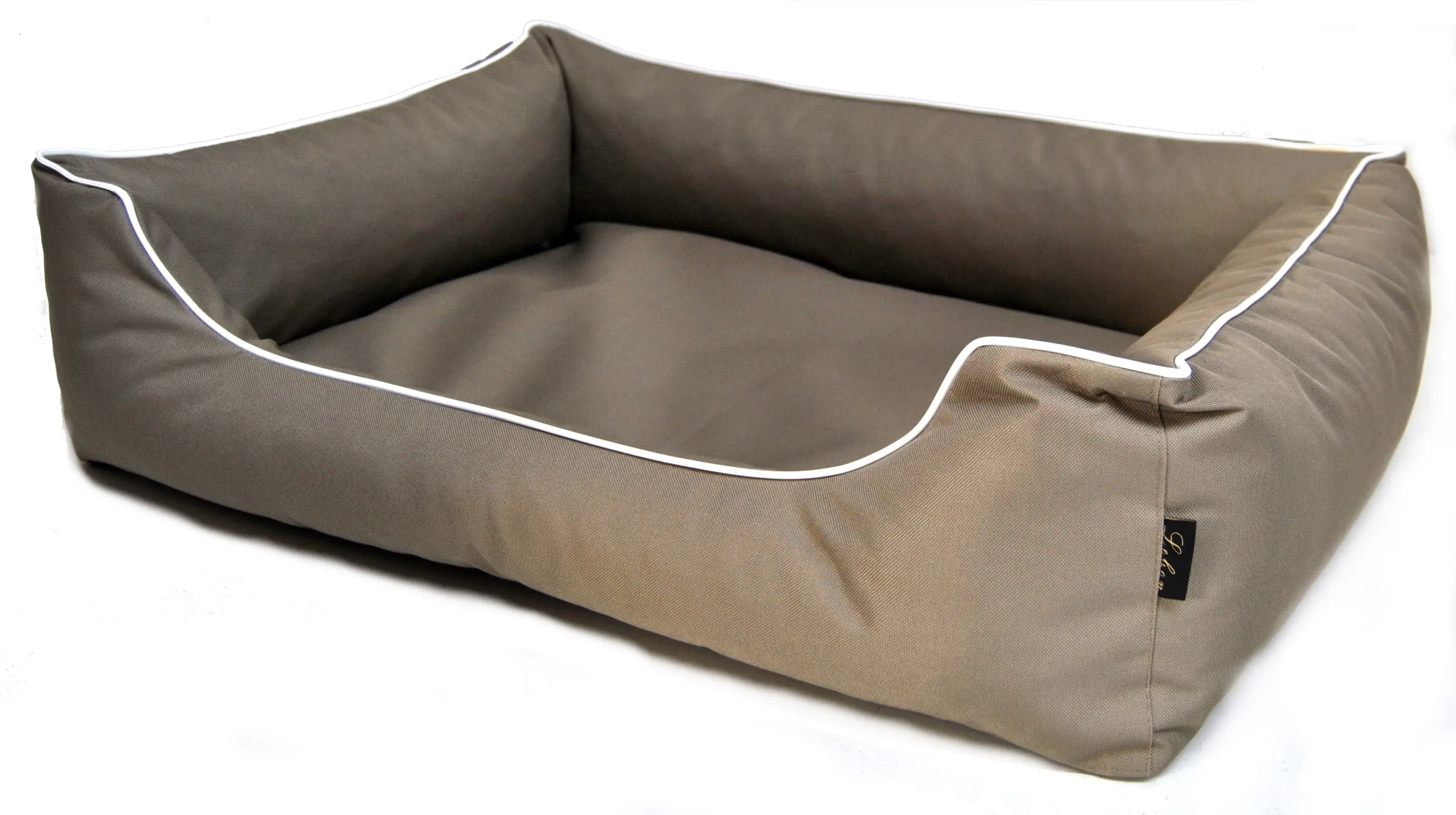 Lebon Hundebett Paula eckig dunkelbeige Lebon Hundebett Paula eckig dunkelbeige
