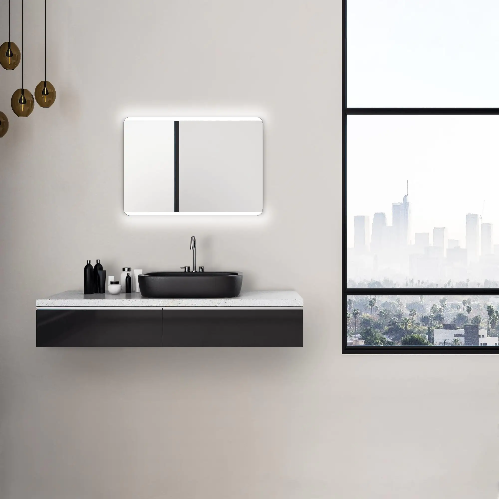 DSK LED Lichtspiegel Chrystal Bonito 50x70 cm