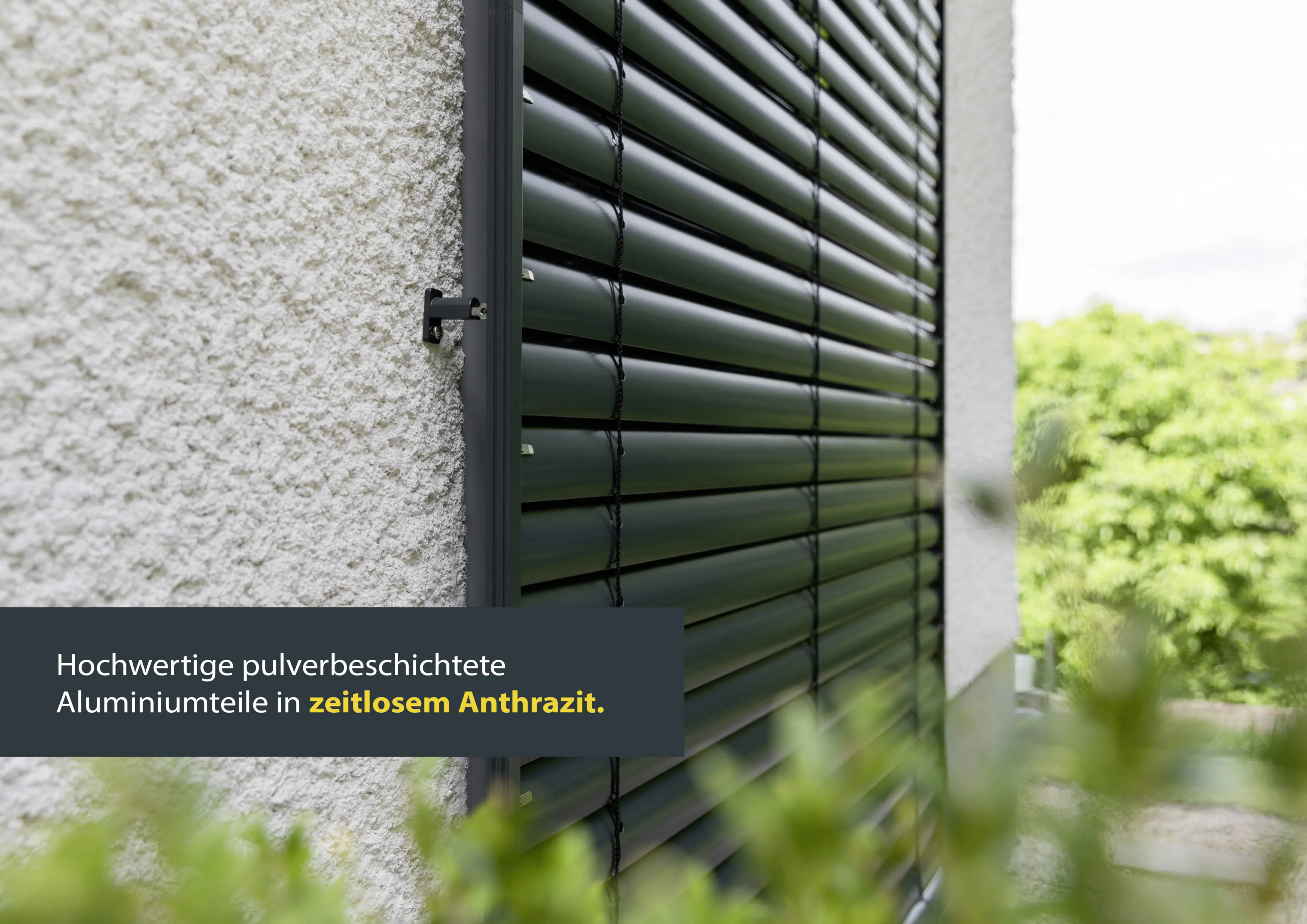 Schellenberg Raffstore Express, anthrazit 240 x 240 cm, Blende 30 cm