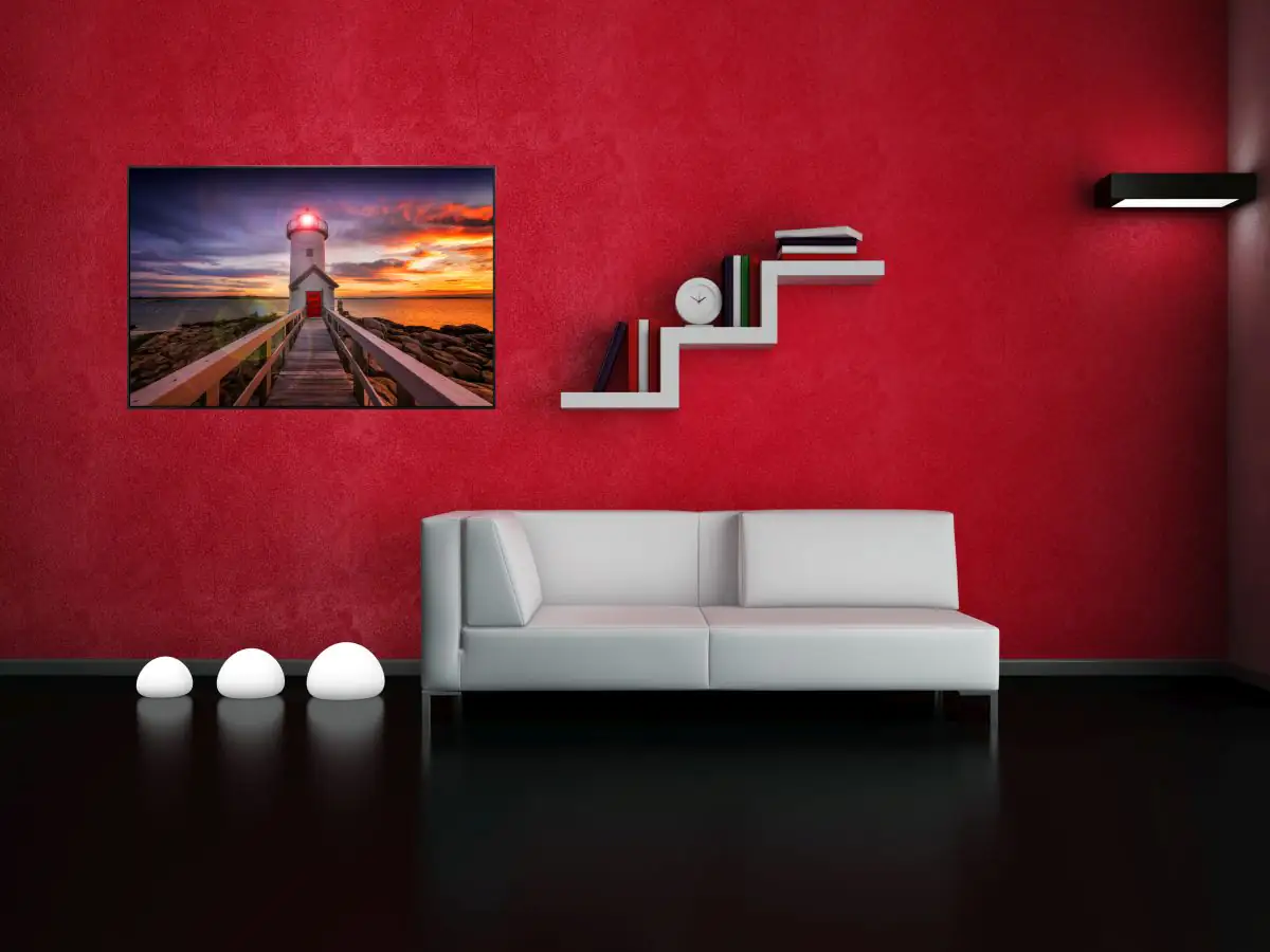 papermoon Infrarotheizkörper EcoHeat 60x120 cm 1000 Watt, Lighhouse Sunset