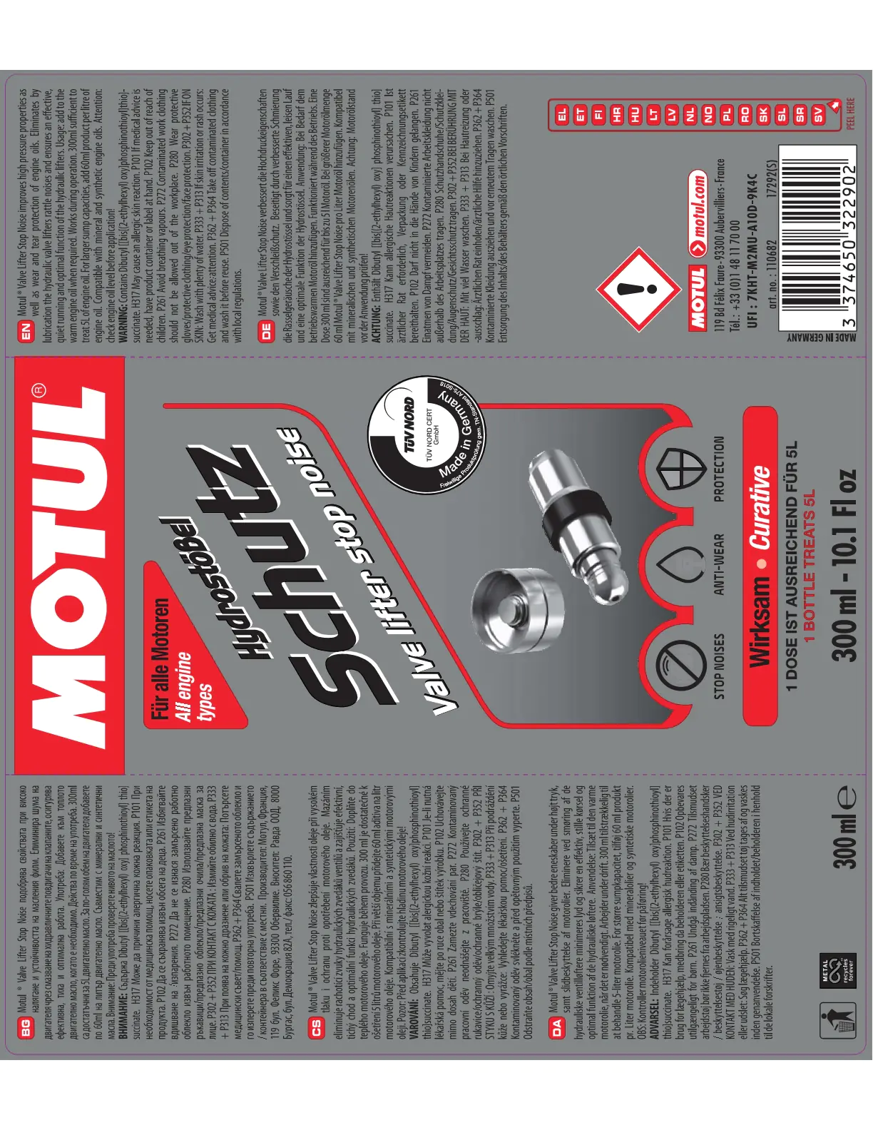 Motul Hydrostössel Schutz 300ml Motul Hydrostössel Schutz 300ml