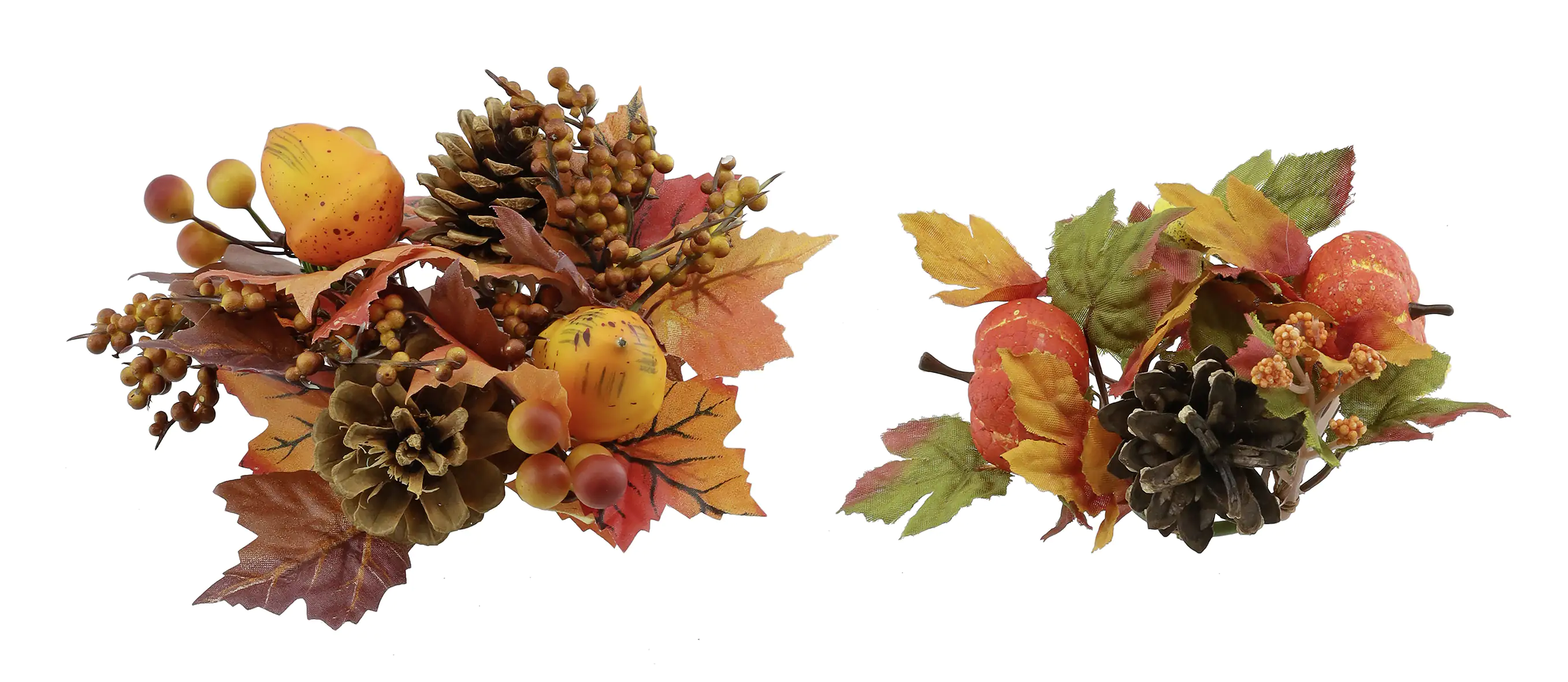 Kerzenring mit Herbstmotiv 12 cm