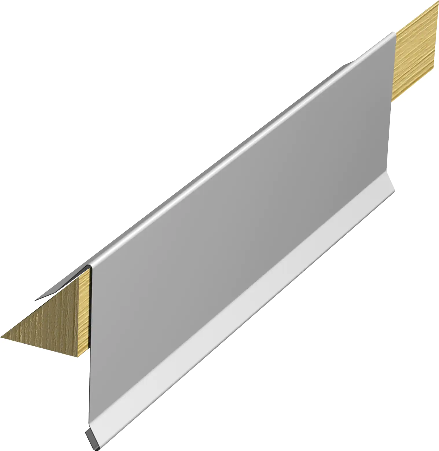 Sarei Ortblech für Dreieckleiste 2000 x 185 mm natur Sarei Ortblech für Dreieckleiste 2000 x 185 mm natur