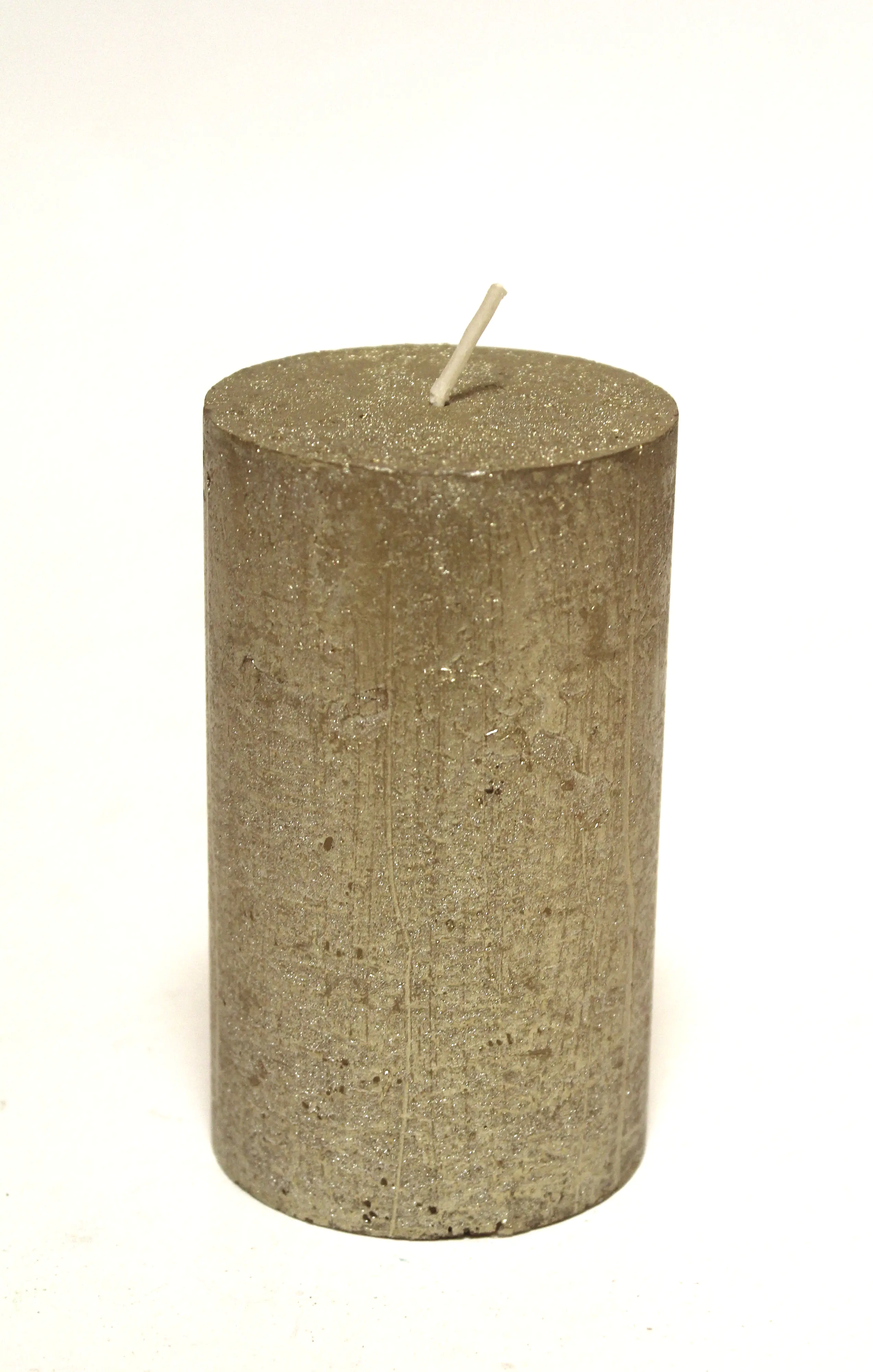 House of Rustic Kerze gold Ø 6,8 x 12 cm