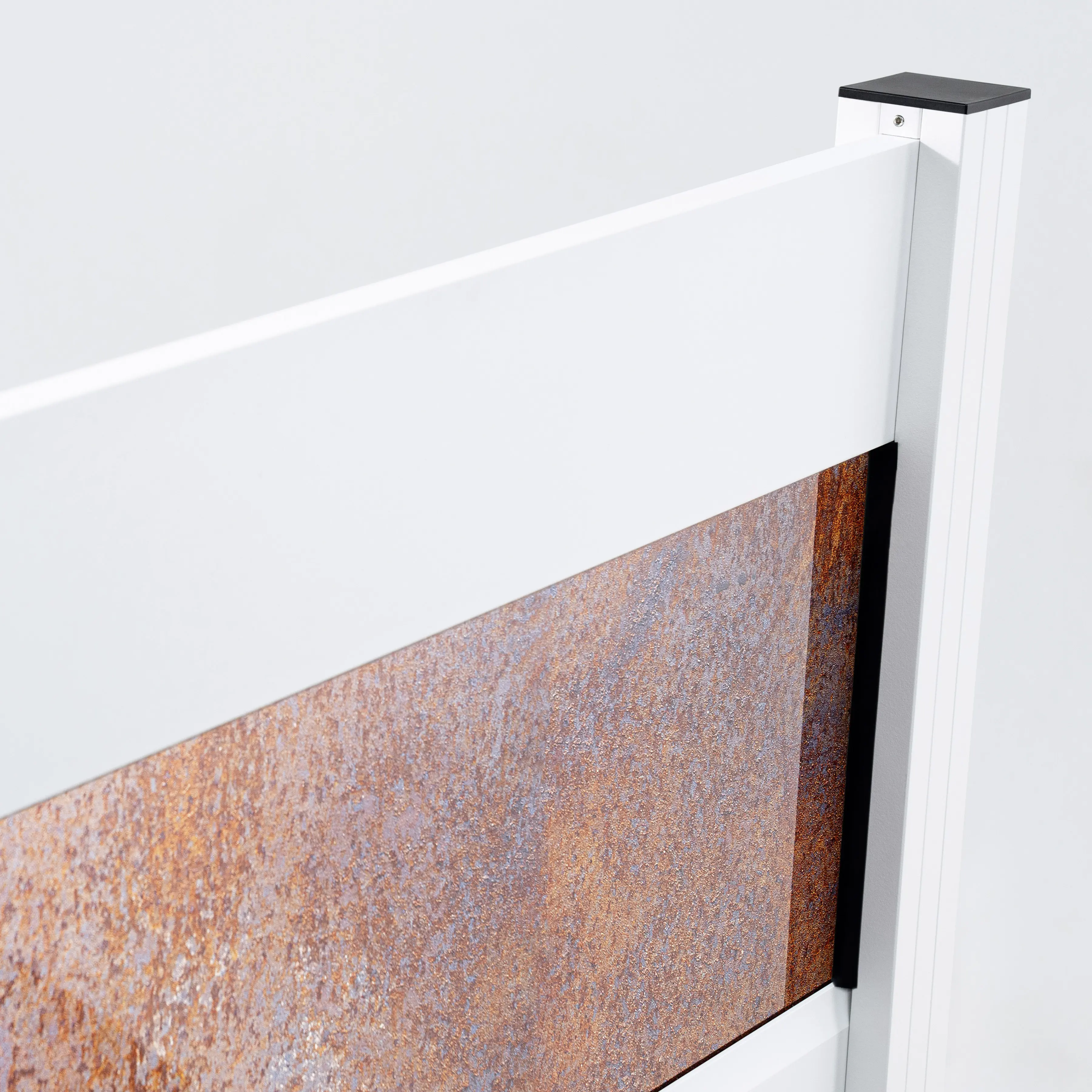 Ambiente Alu-Zaun Grundset Paneel 150 weiß 187 x 184,2 cm  