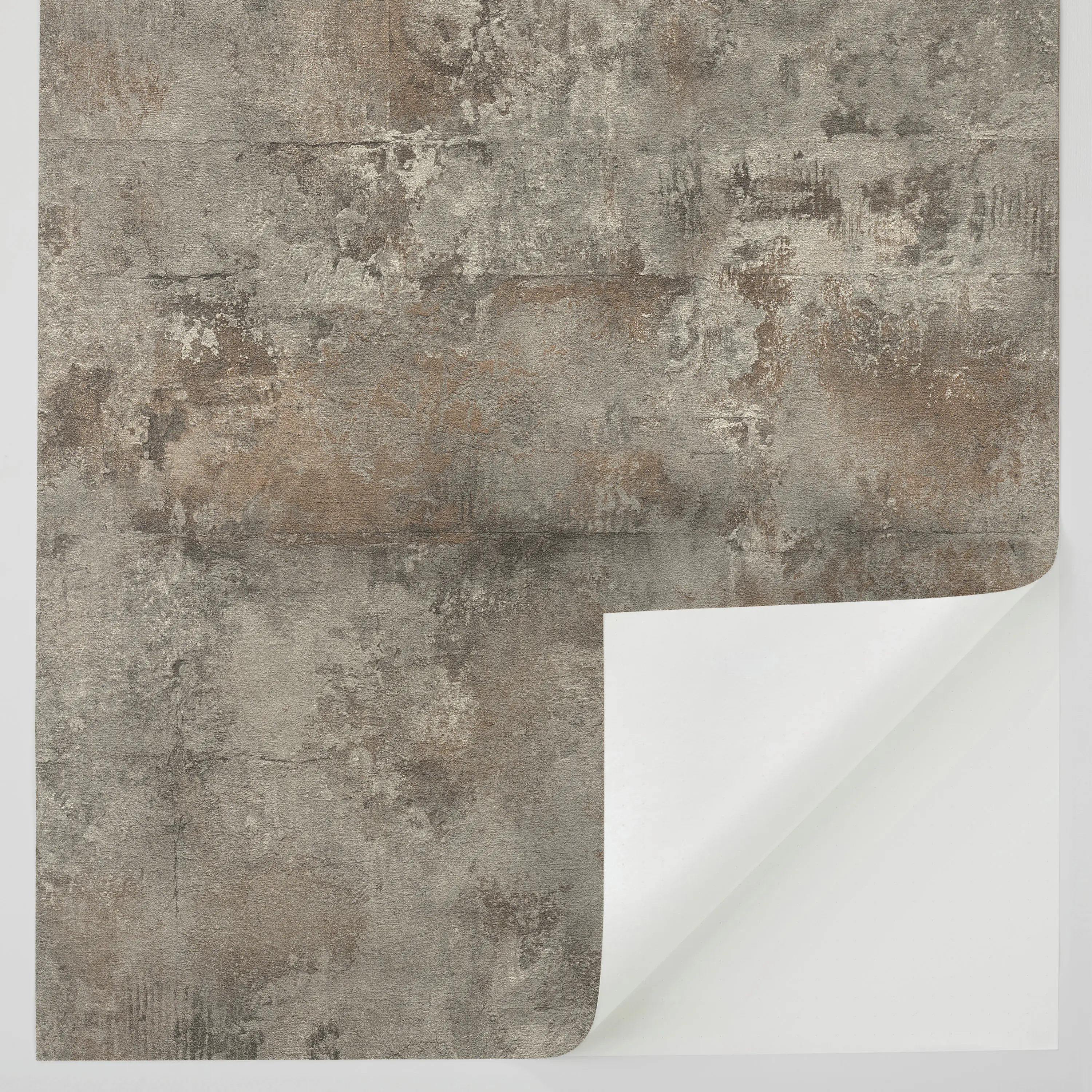 Tesa x Rasch selbstklebende Tapete Atlas Beton grau rost 6 x 0,53 m