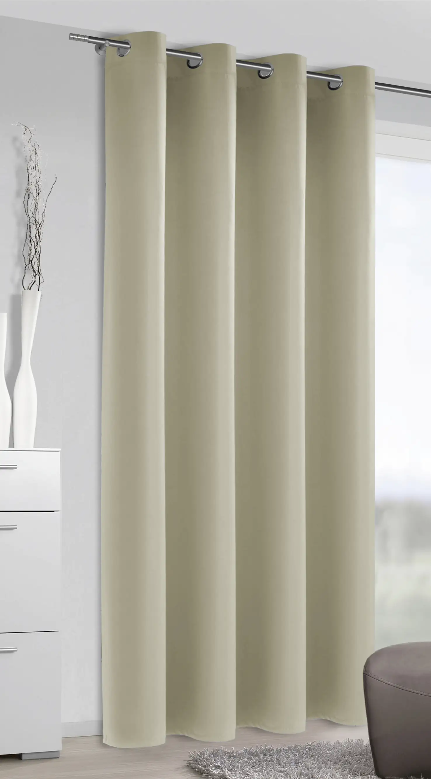 Neusser Collection Ösenschal stein, 140 x 245 cm