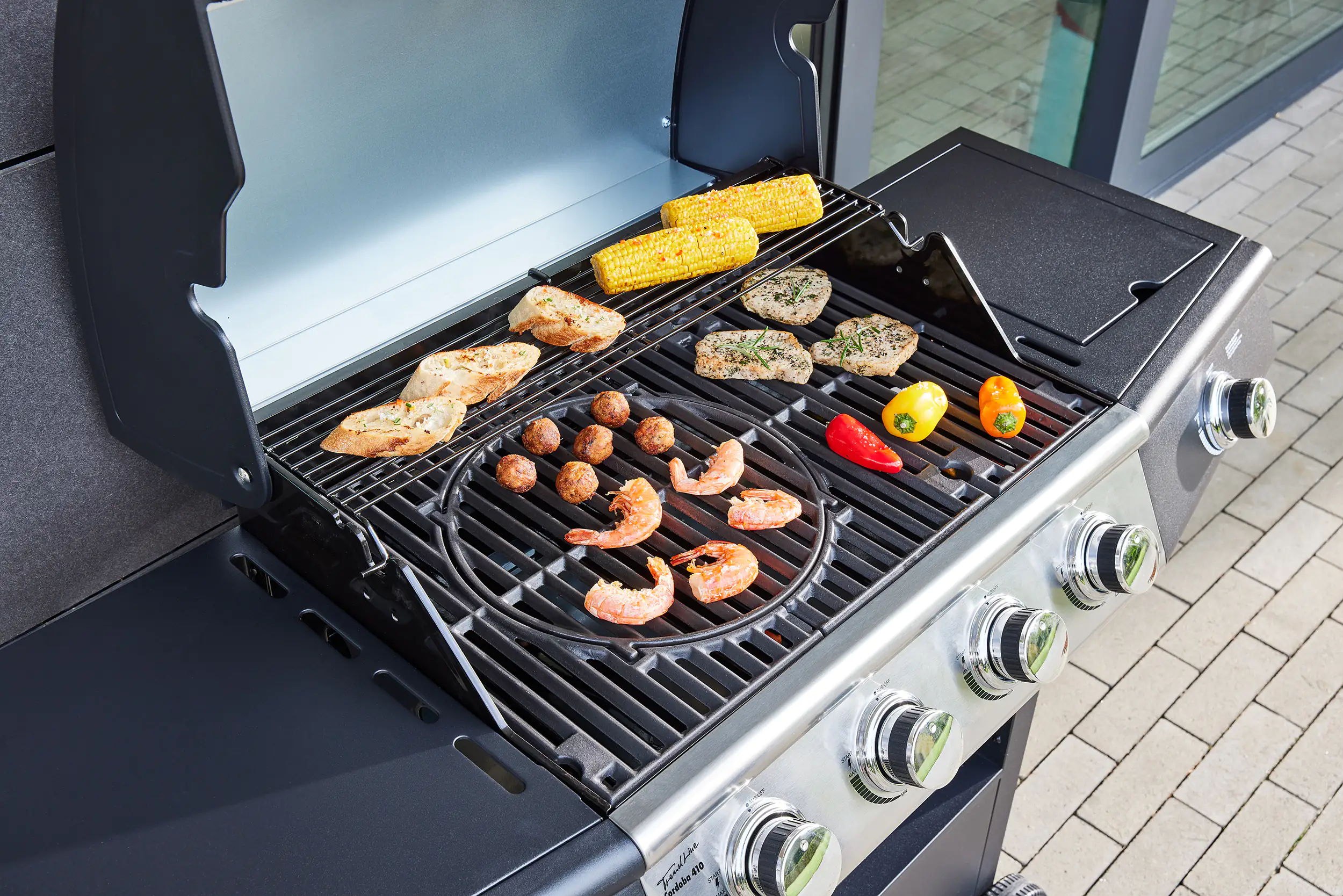 TrendLine Gasgrill Cordoba 410 Grillfläche: 63,5 x 40 cm