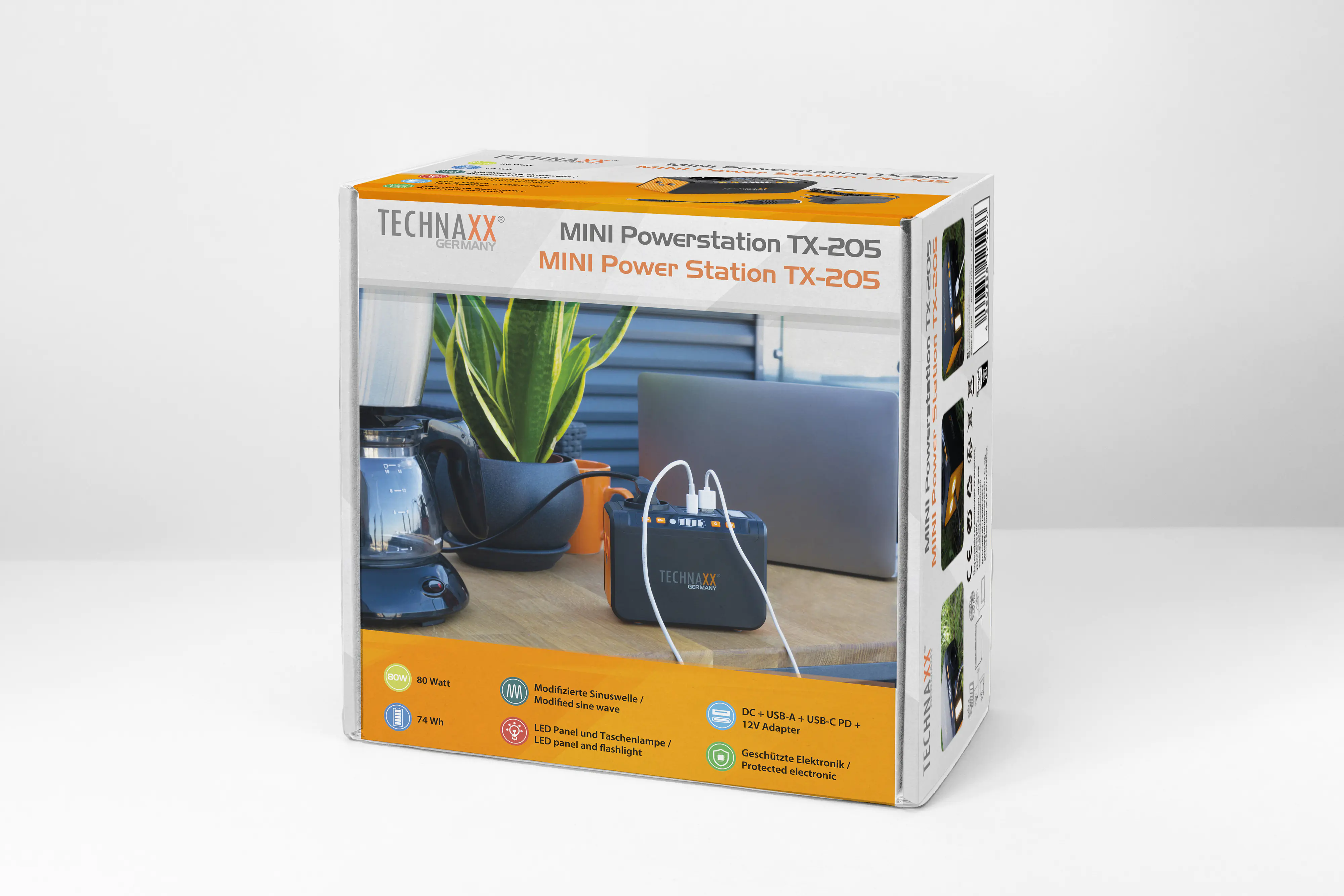 Technaxx mini Powerstation TX-205 80 Watt, 20 Ah Quick Charge 3.0 Technaxx mini Powerstation TX-205 80 Watt, 20 Ah Quick Charge 3.0