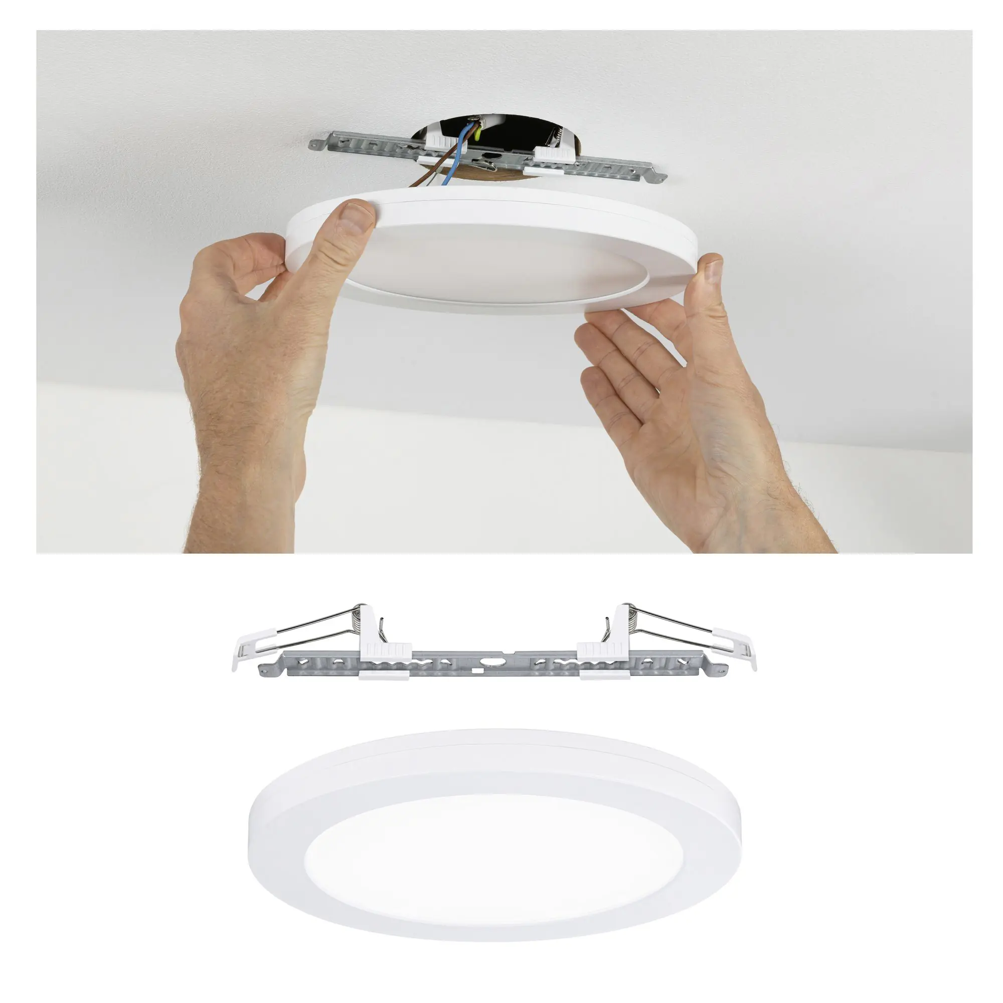 Paulmann LED Einbauleuchte Cover-it weiß 22,5 cm 16,5 W