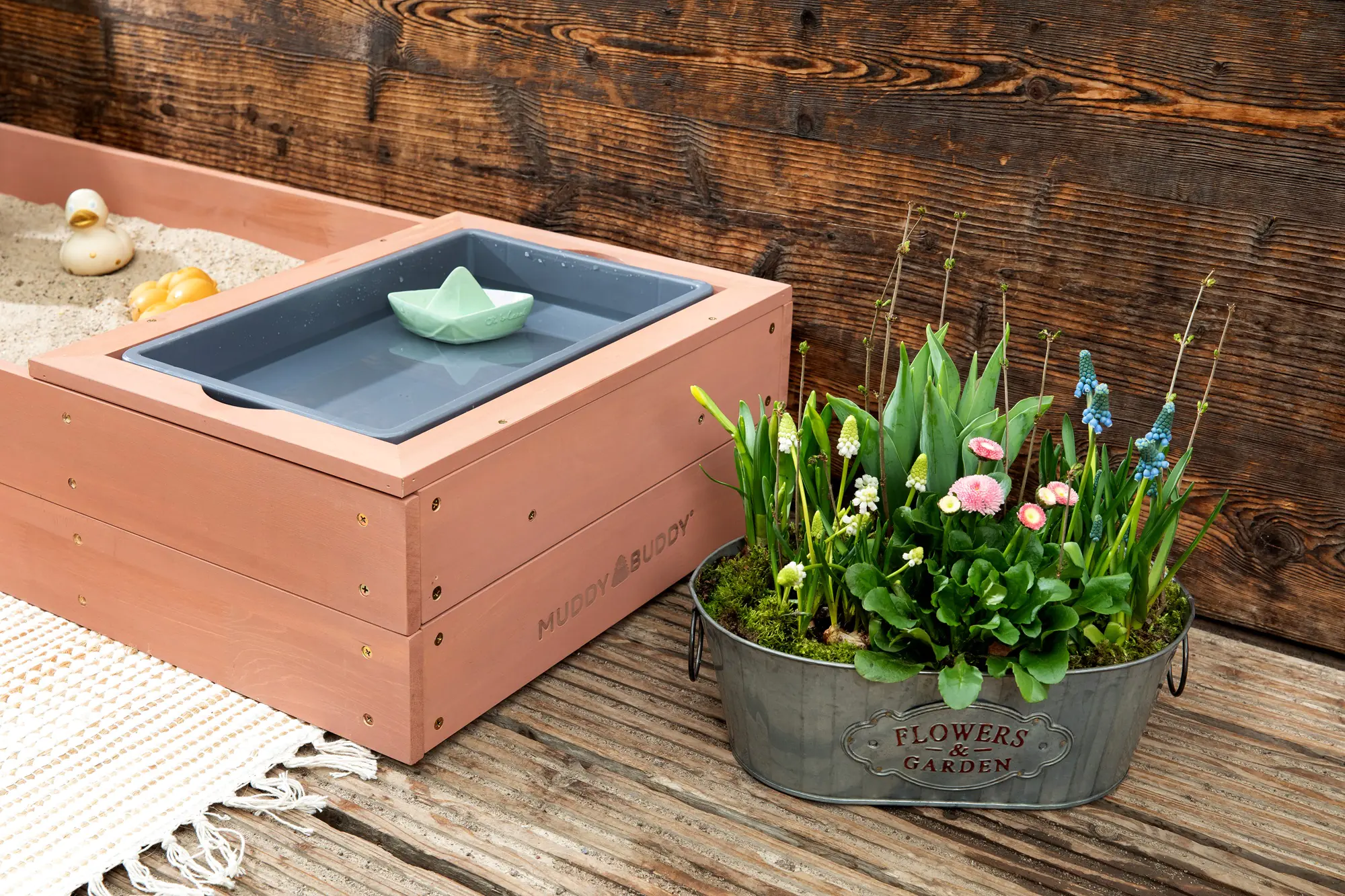 MUDDY BUDDY® Sandkasten Space Saver puderrosa MUDDY BUDDY® Sandkasten Space Saver puderrosa