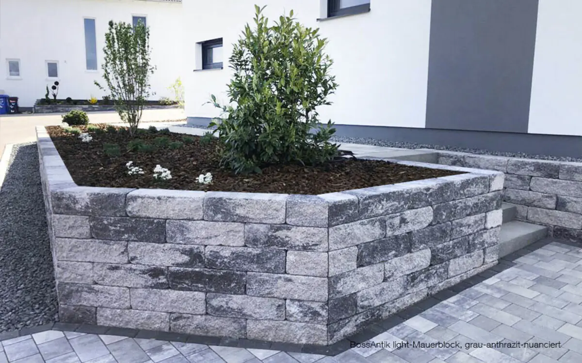 EHL Mauerstein Anzio Antik Light Normalstein 50 x 18 x 15 cm grau-anthrazit-nuanciert