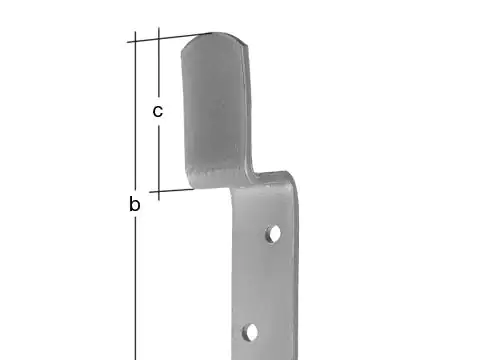 4004338210694 Alberts Zaunriegelhalter 16 x 3,4 cm feuerverzinkt
