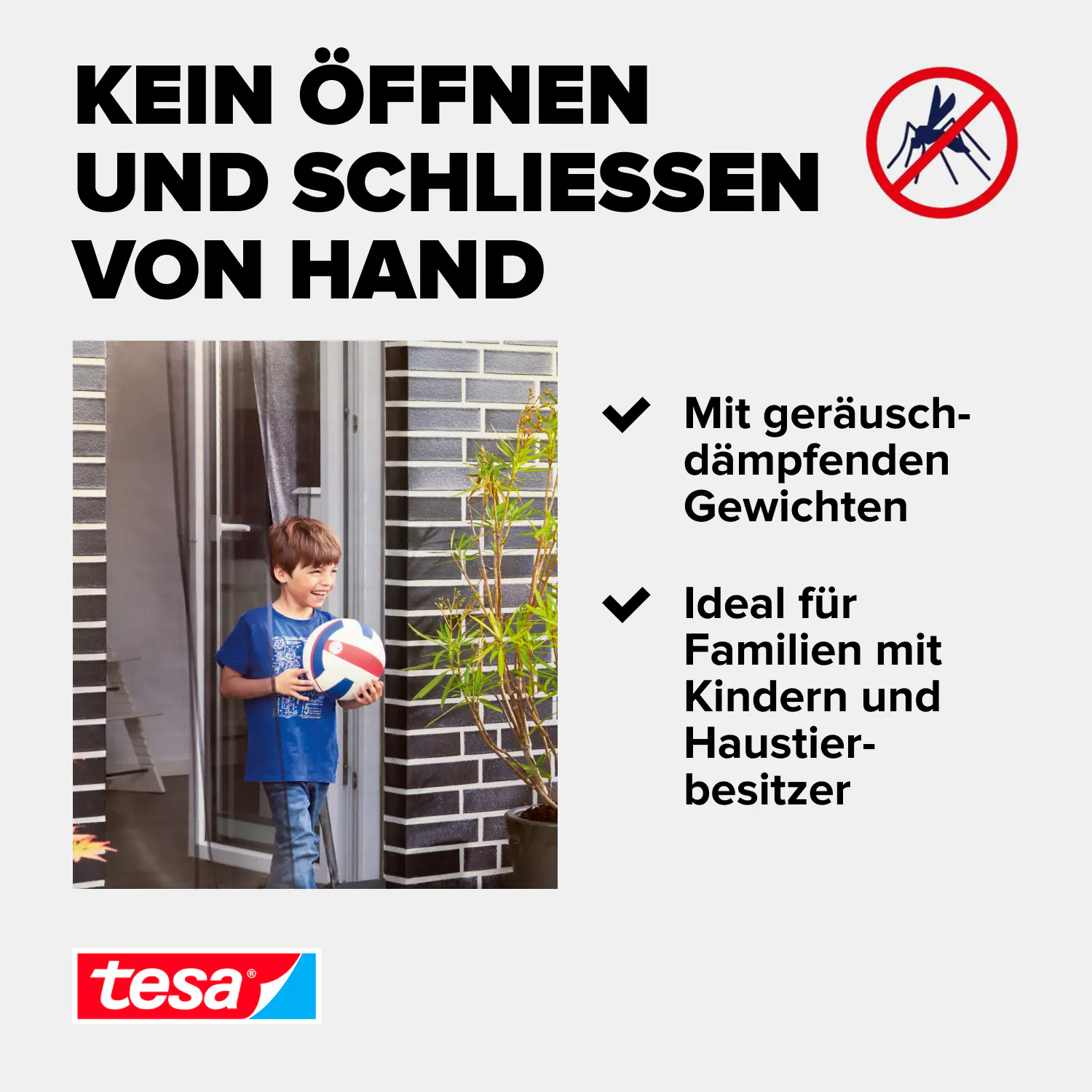 tesa Lamellentür Premium Teleskop 95 x 220 cm anthrazit