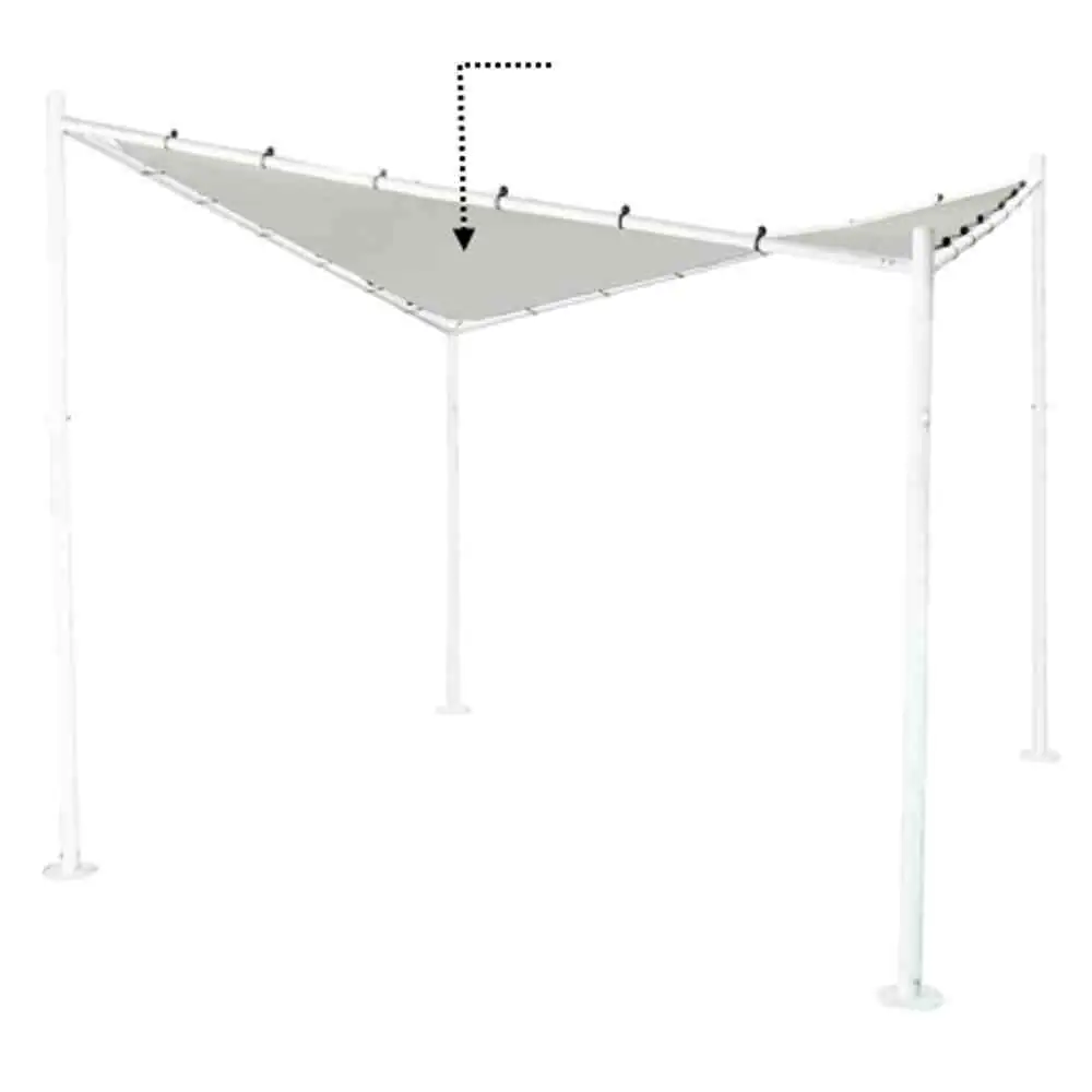 4055938016575_3 Siena Garden Dachbezug hellgrau zu Berlino Pavillon 3 x 3 Meter