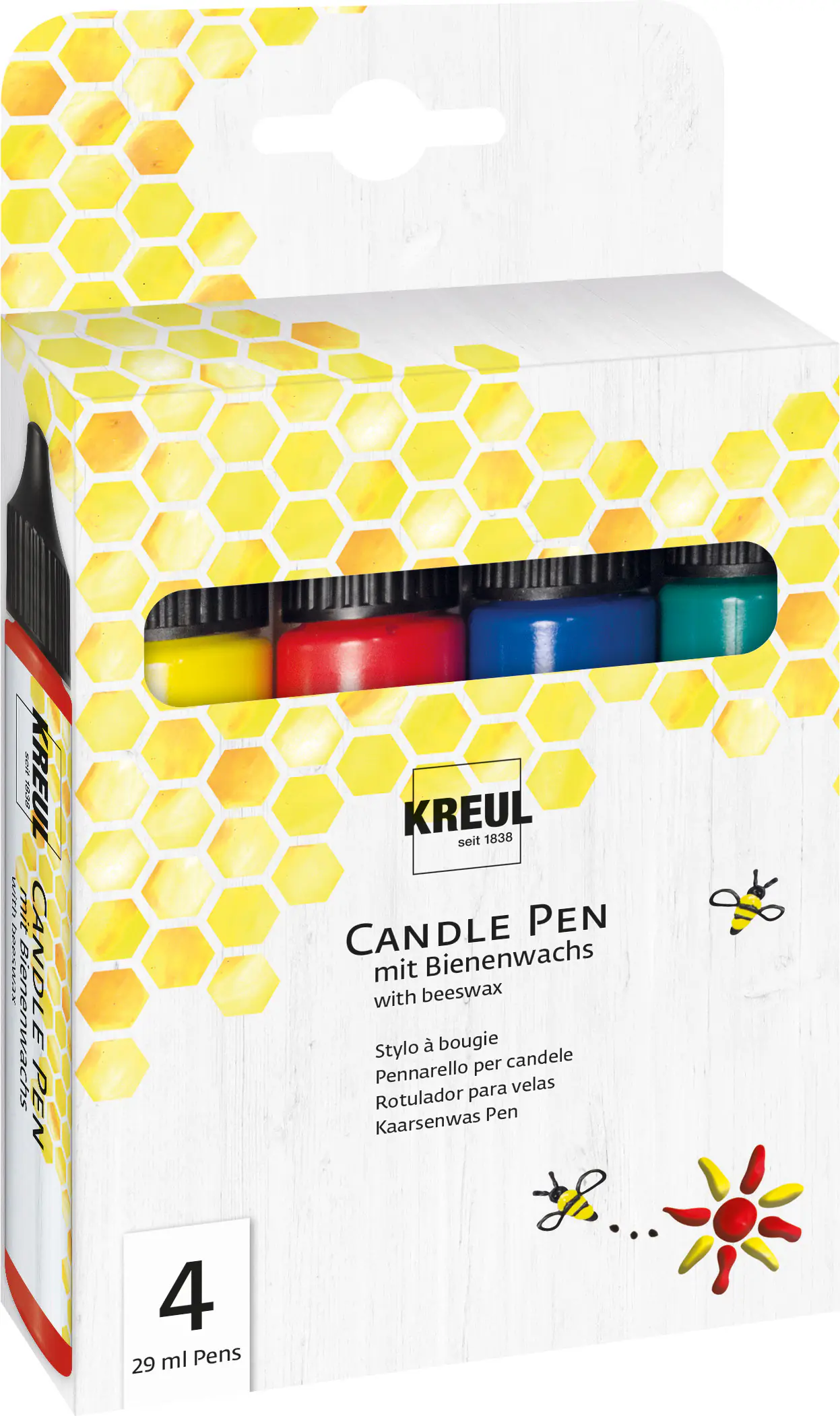 Kreul Kerzenstift farbsortiert 4er Set Kreul Kerzenstift farbsortiert 4er Set