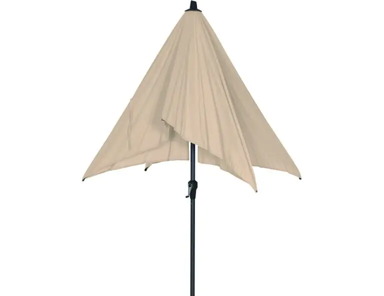 Siena Garden Mittelstockschirm Avio natur 250 x 200 cm