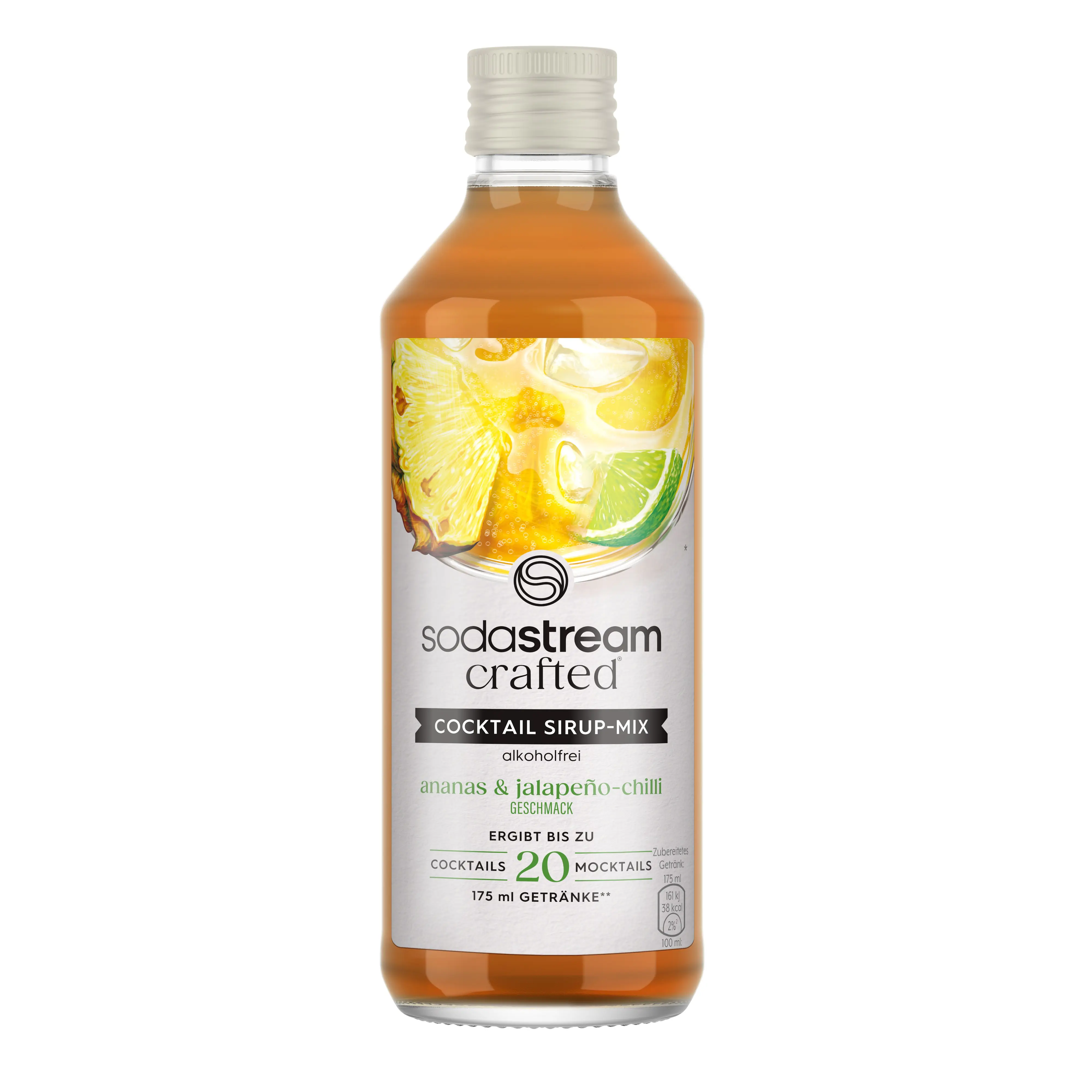 Sodastream Crafted Cocktail Drink Mix Sirup Ananas & Jalapeno-Chilli 330 ml