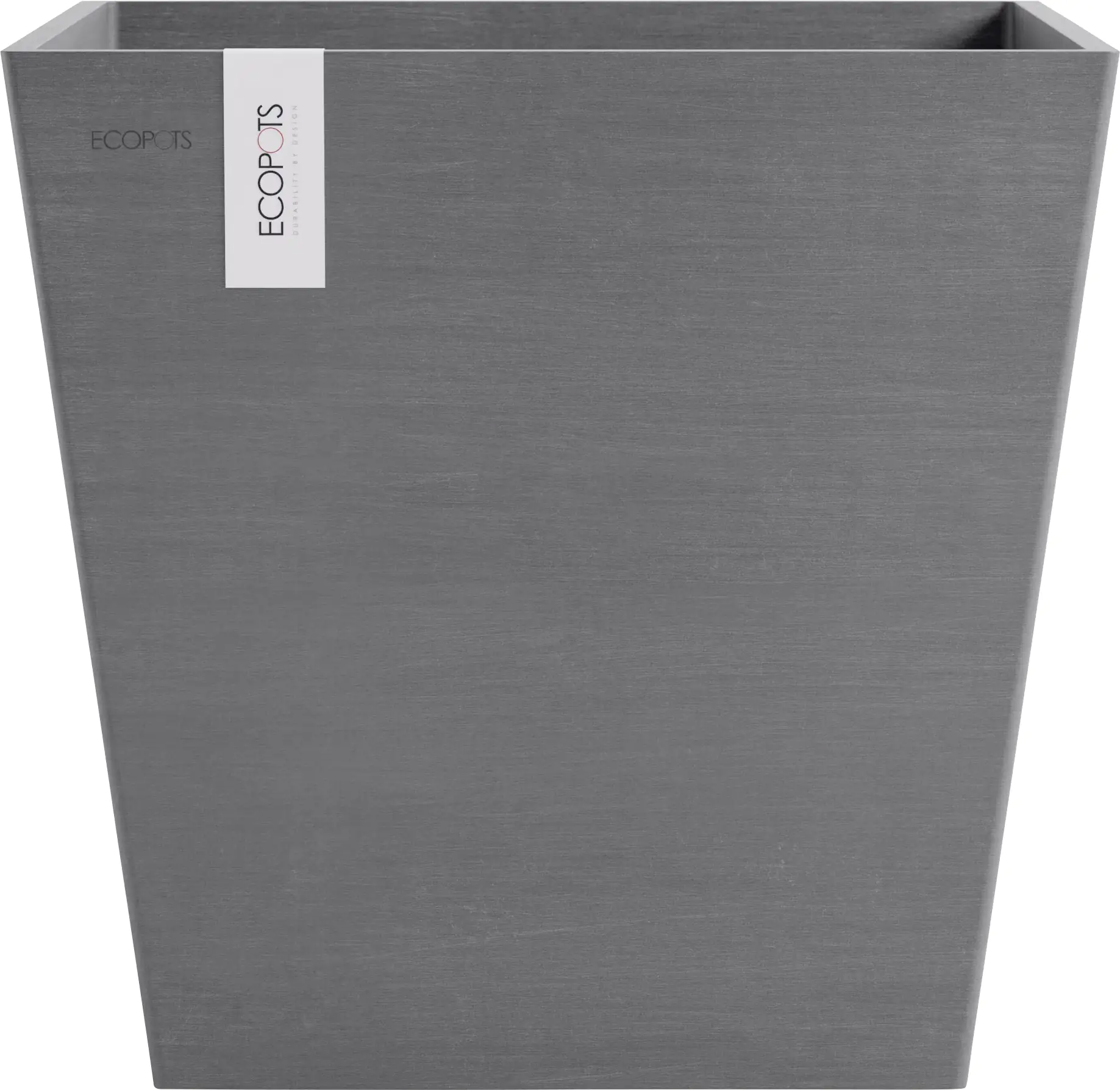 Ecopots Pflanztopf Rotterdam 45 x 45 x 44 cm grau Ecopots Pflanztopf Rotterdam 45 x 45 x 44 cm grau