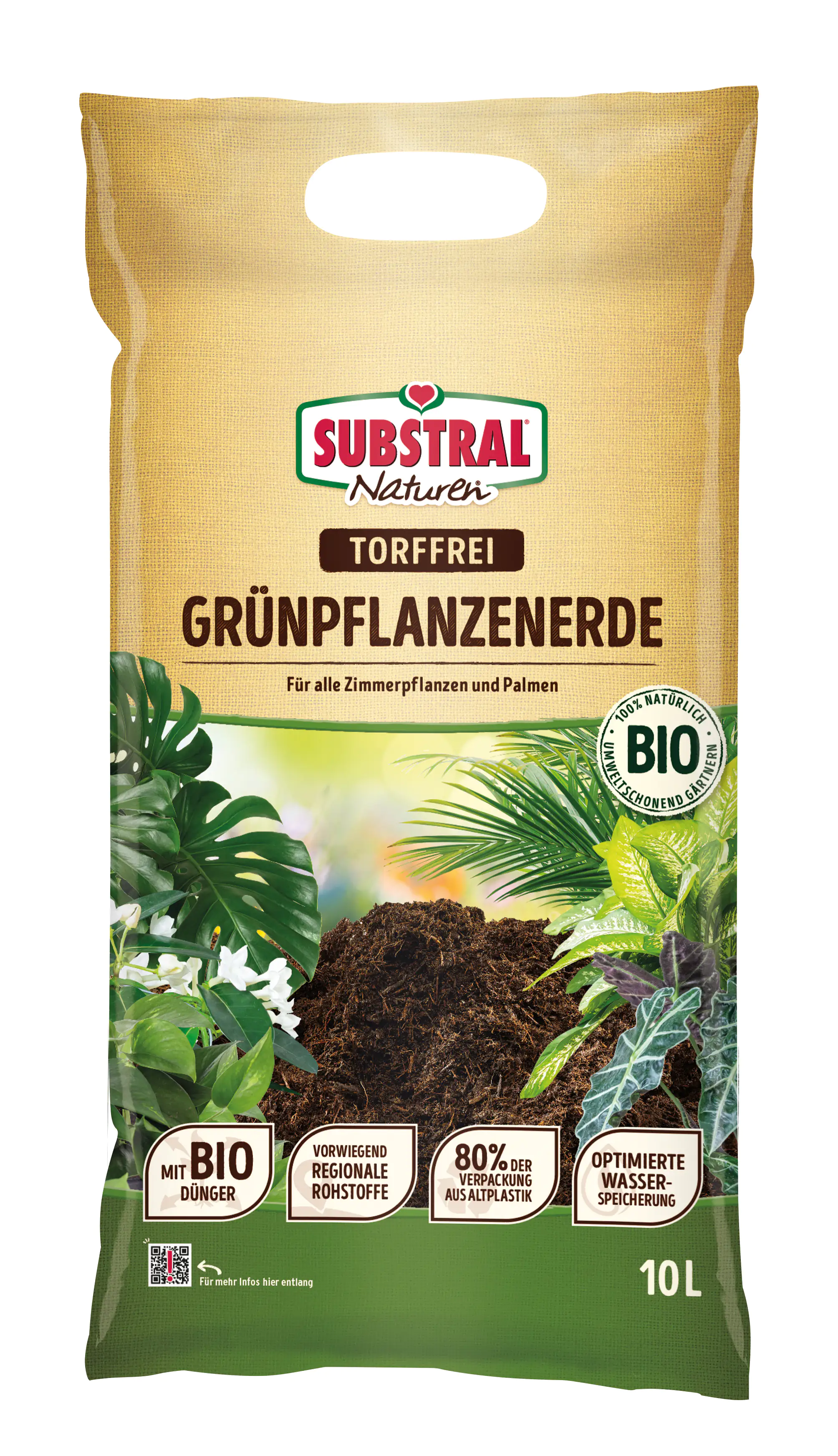 Substral Naturen Grünpflanzenerde 10 L torffrei Substral Naturen Grünpflanzenerde 10 L torffrei