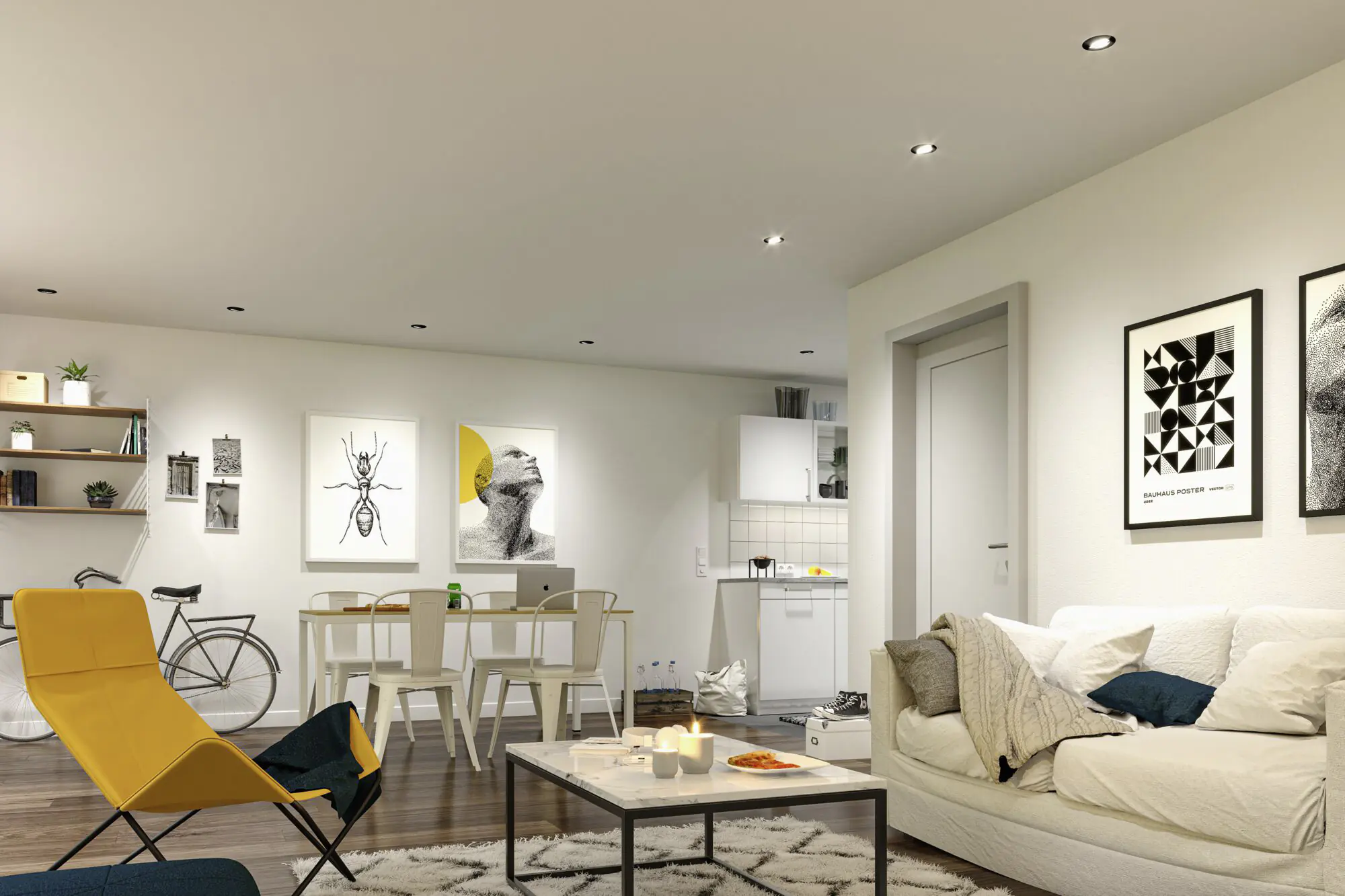 Paulmann LED Einbauleuchte Coin Base 3er Set schwarz matt Zigbee RGBW RGBW Ø 9 cm schwenkbar 