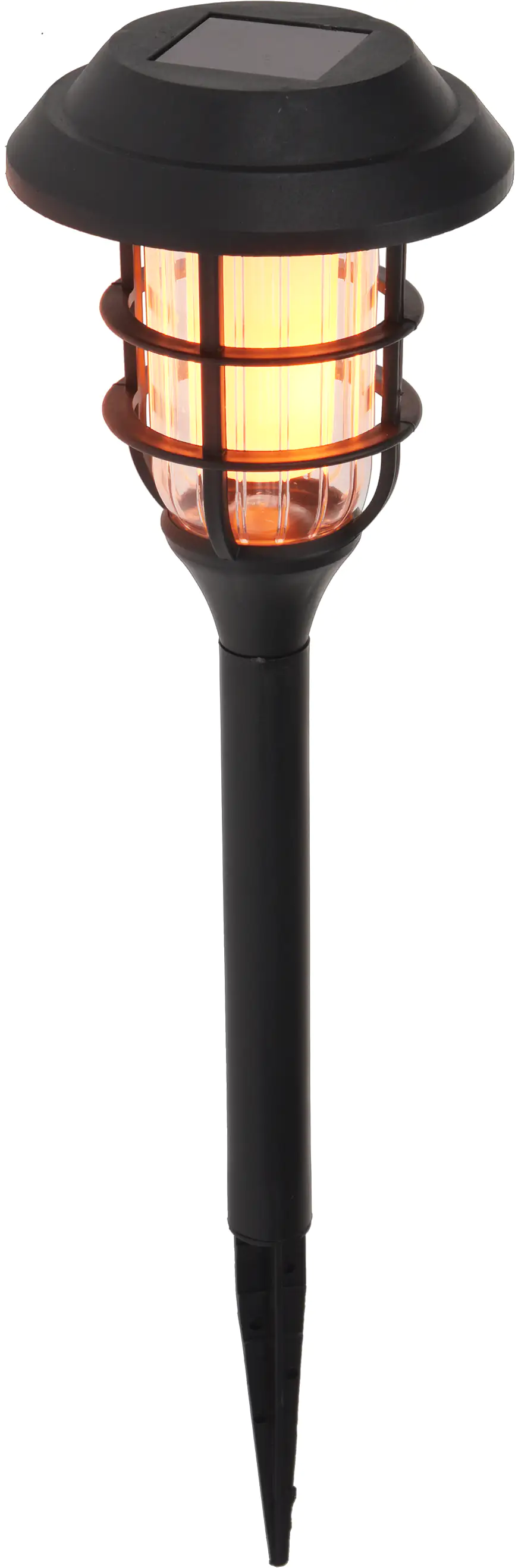 LED Solarleuchte schwarz 35 cm