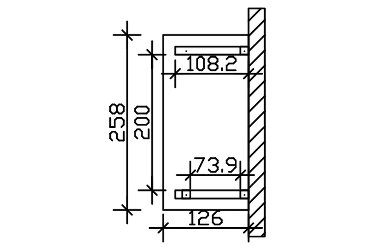 4018211016327_03 SKAN HOLZ Vordach Wismar Typ 3 258 x 126 cm, lasiert in Eiche hell