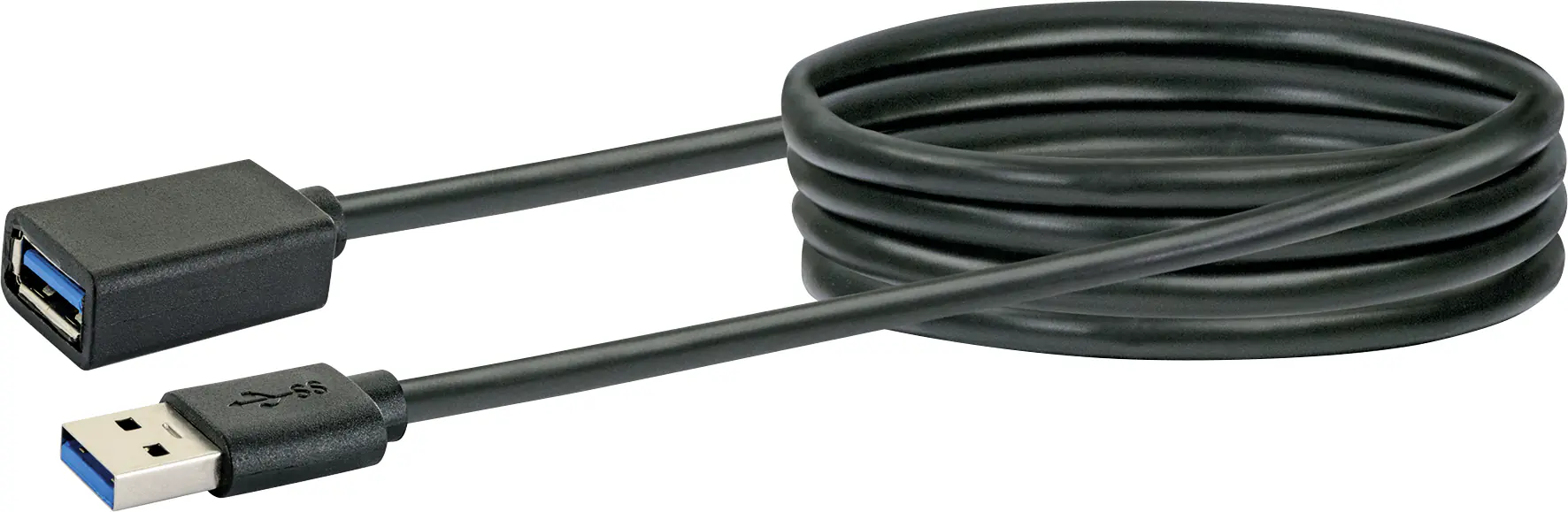 Schwaiger USB 3.0 Verlängerungskabel CK1533 531 schwarz, 3m, 1x USB 3.0 A Stecker / 1x USB 3.0 A Buc